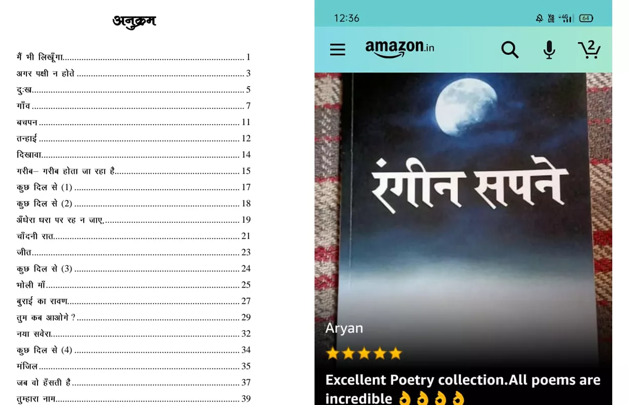 YOUNGEST AUTHOR TO PUBLISH BOOK OF HINDI POETRY COLLECTION