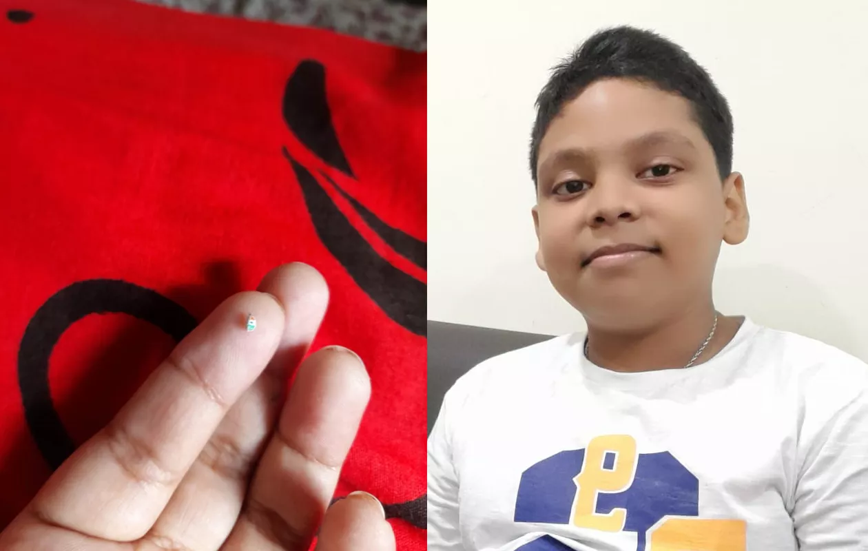 SMALLEST INDIAN FLAG ON BLACK CUMIN SEED