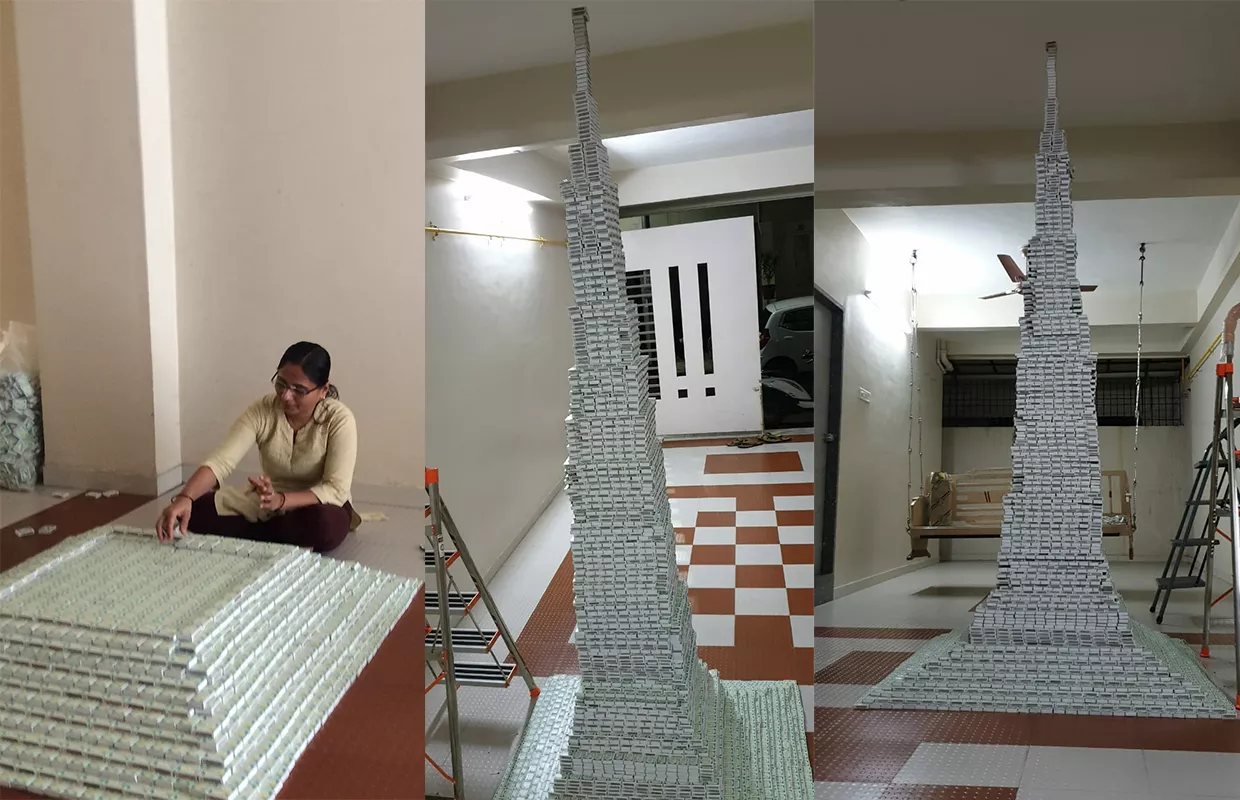 TALLEST MATCHBOX TOWER