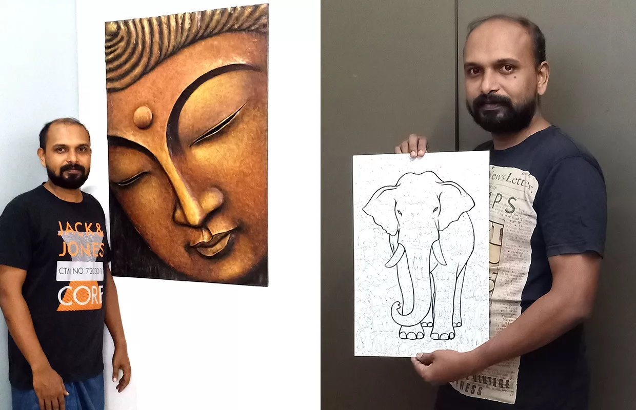 MOST ELEPHANTS DRAWN ON A3 SIZE PAPER