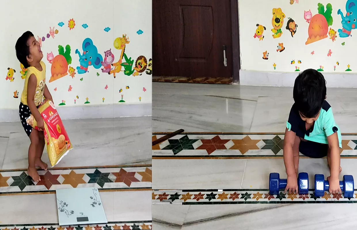 YOUNGEST TO LIFT 5 KG SACK