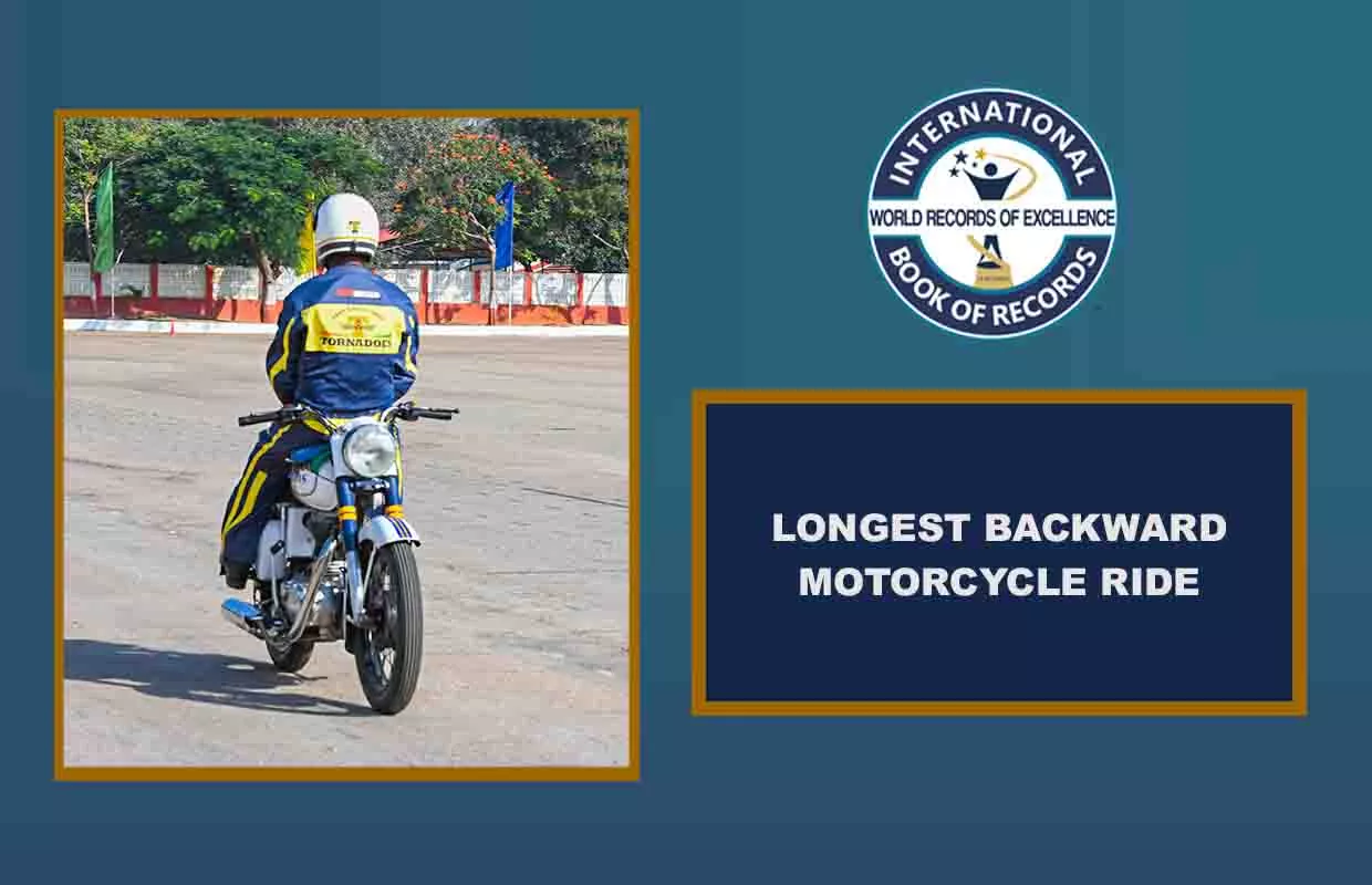 LONGEST BACKWARD MOTORCYCLE RIDE