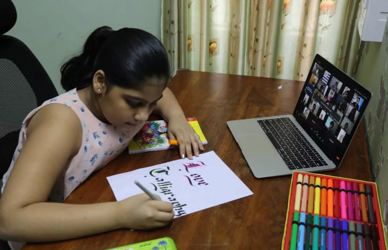 YOUNGEST CALLIGRAPHY TEACHER