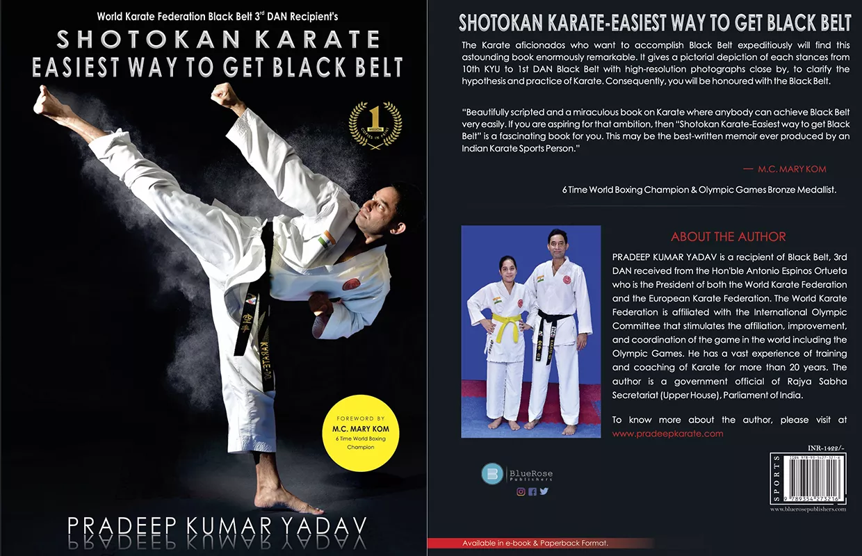 YOUNGEST TO PUBLISH A COLORED PICTORIAL BOOK ON SHOTOKAN KARATE