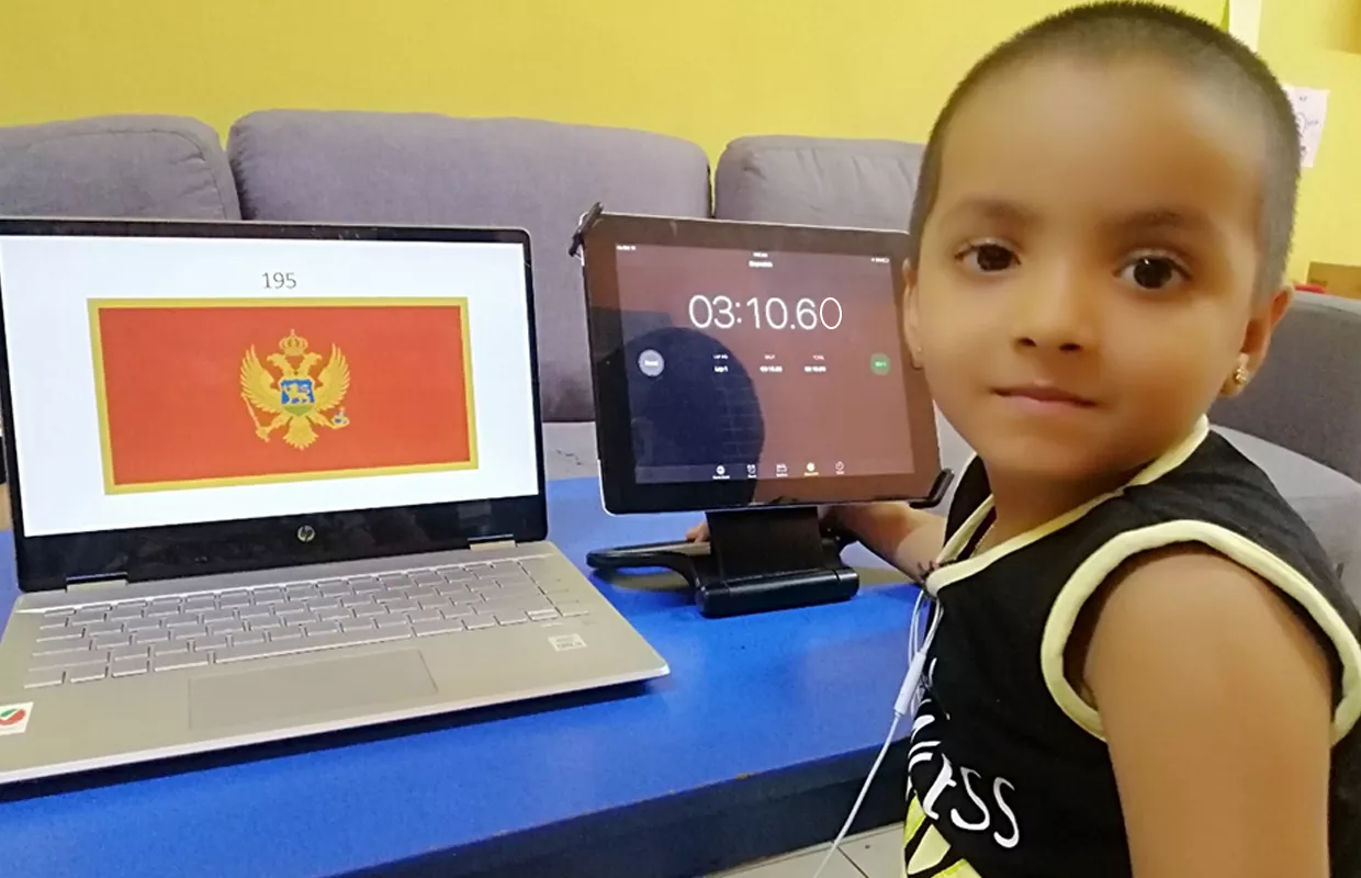 FASTEST TO IDENTIFY ALL COUNTRIES FLAGS & RECITE THEIR CAPITALS