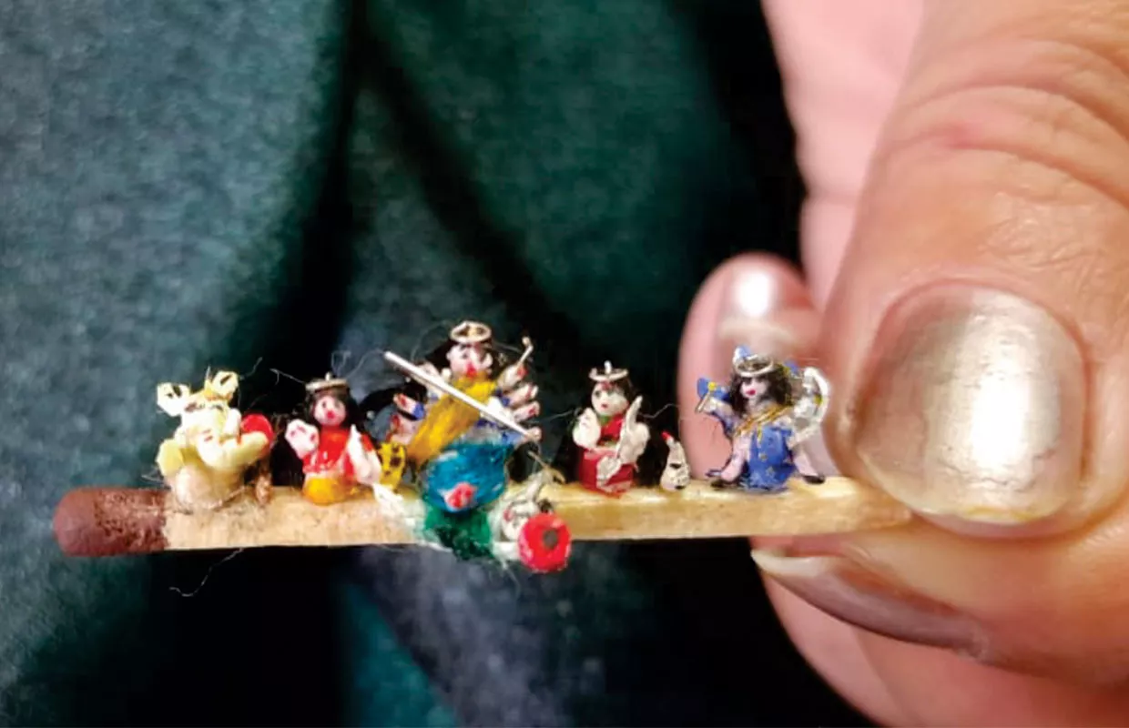 SMALLEST DURGA FAMILY IDOL