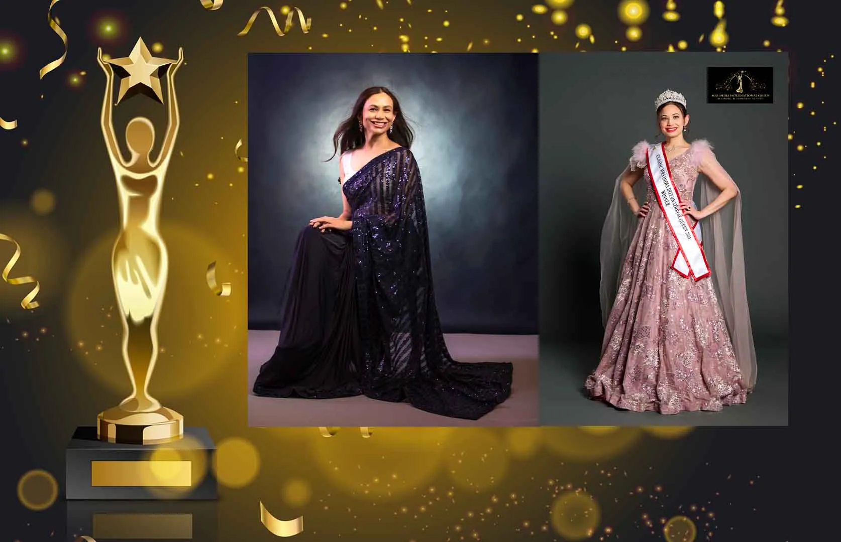 CLASSIC MRS INDIA INTERNATIONAL QUEEN  2024 WINNER AND IRONMAN FINISHER