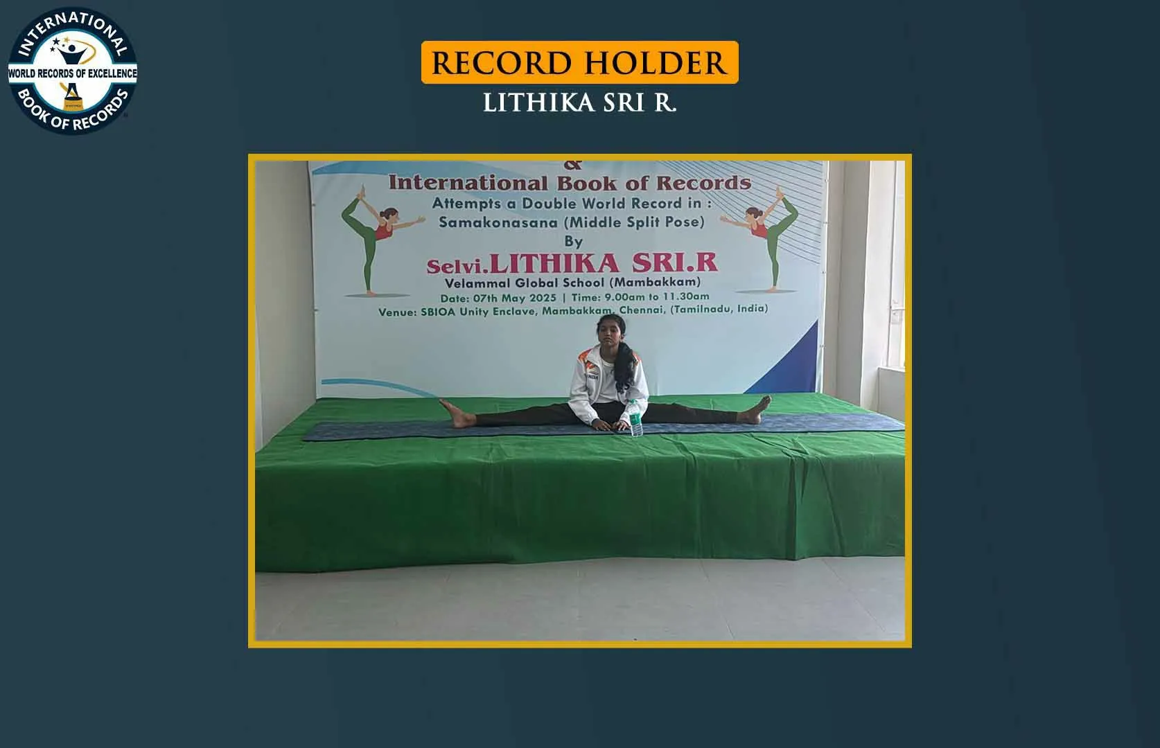 LONGEST TIME TO HOLD FULL LEG SPLIT BY A PRE-TEEN