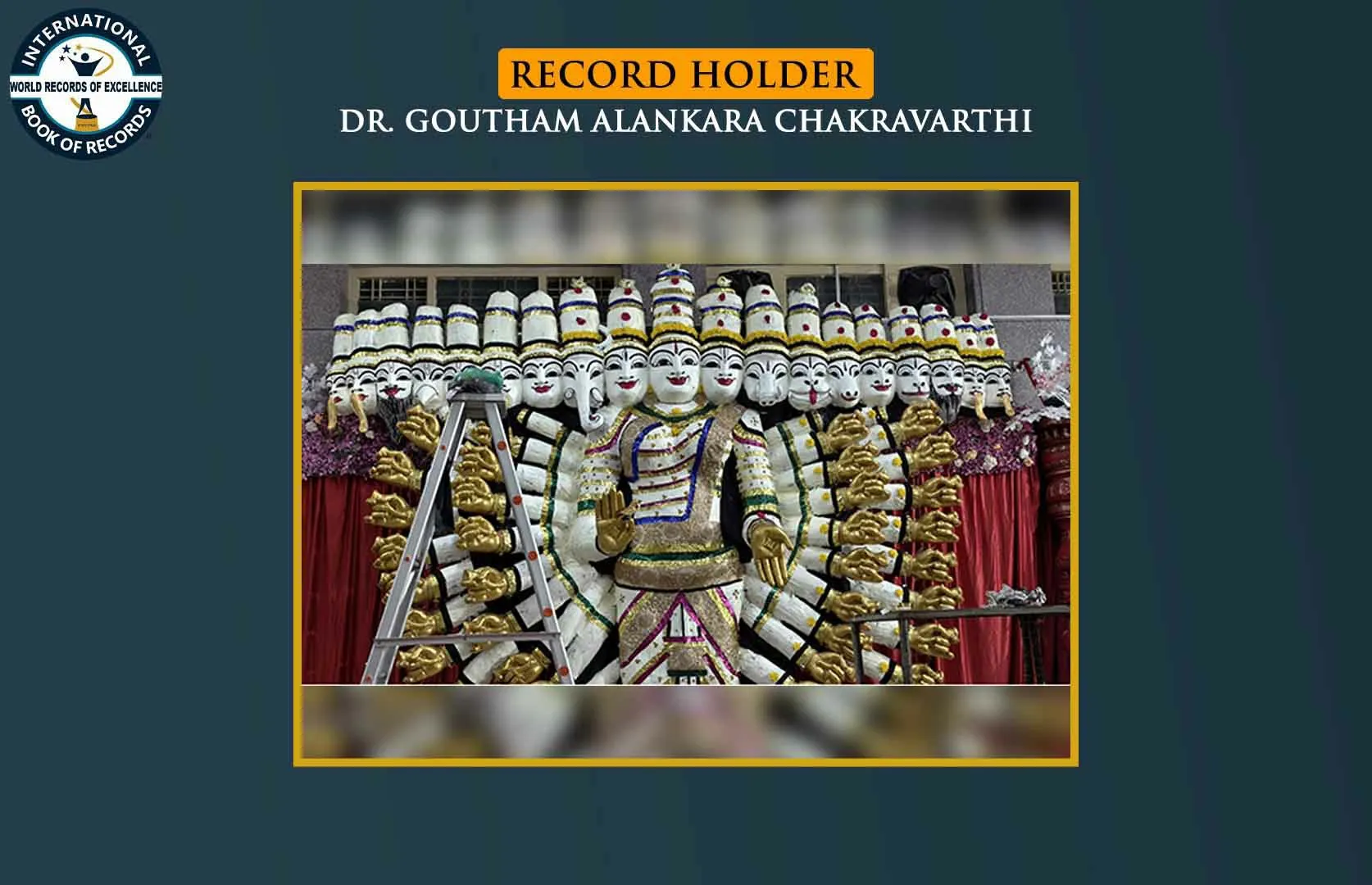 BIGGEST IDOL OF VASAVI KANYAKA PARAMESWARI MADE USING WHITE BUTTER (GROUP)