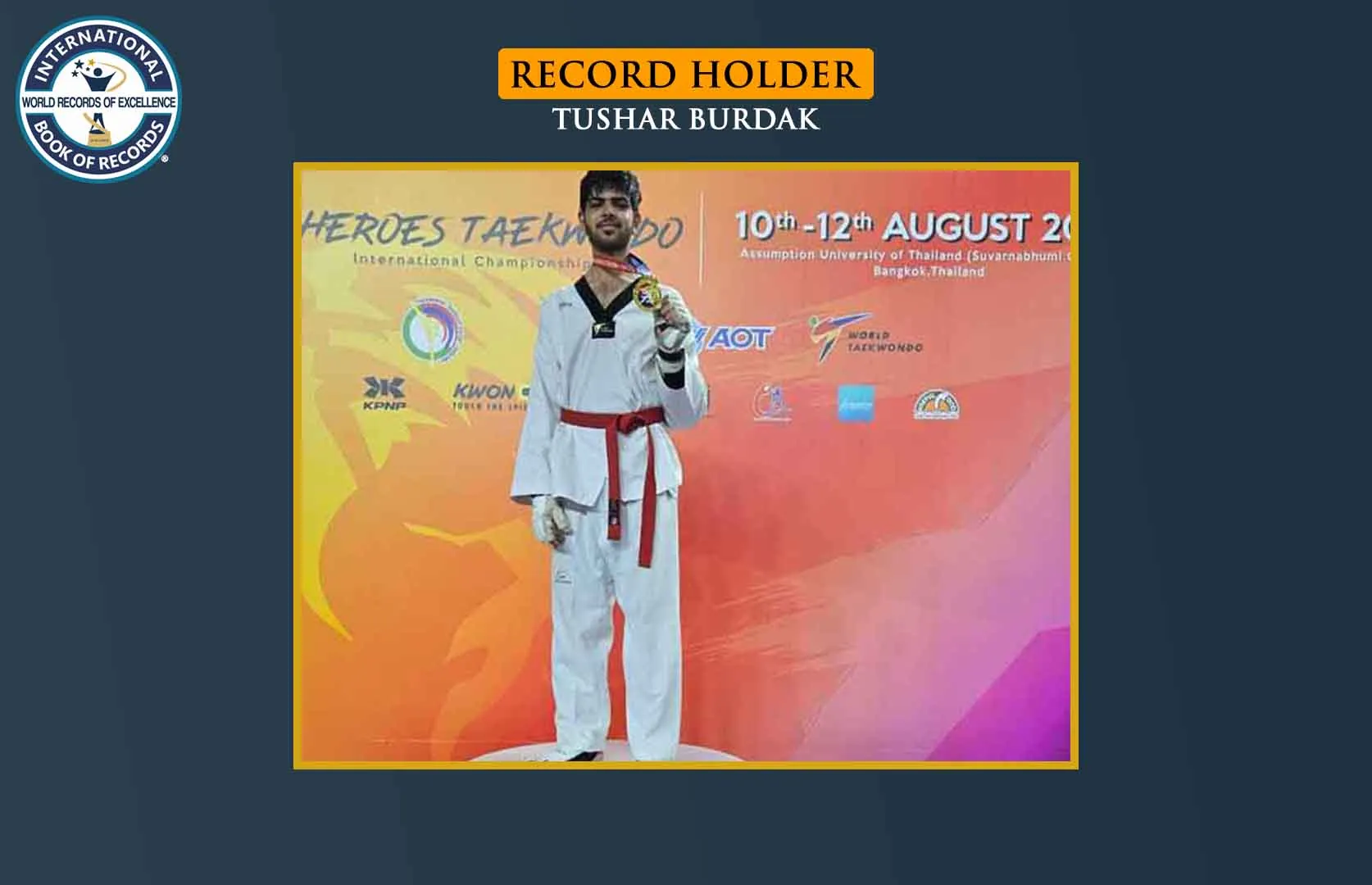 HIGHEST THRUST JUMP KICK PERFORMED FROM THE GROUND (TEENAGER)