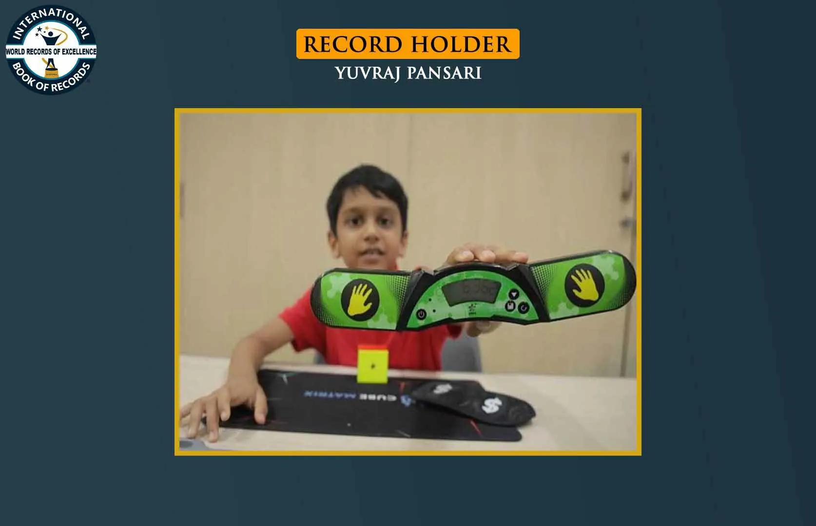 YOUNGEST TO SOLVE 2X2 RUBIK'S CUBE BLINDFOLDEDLY IN A SHORT TIME