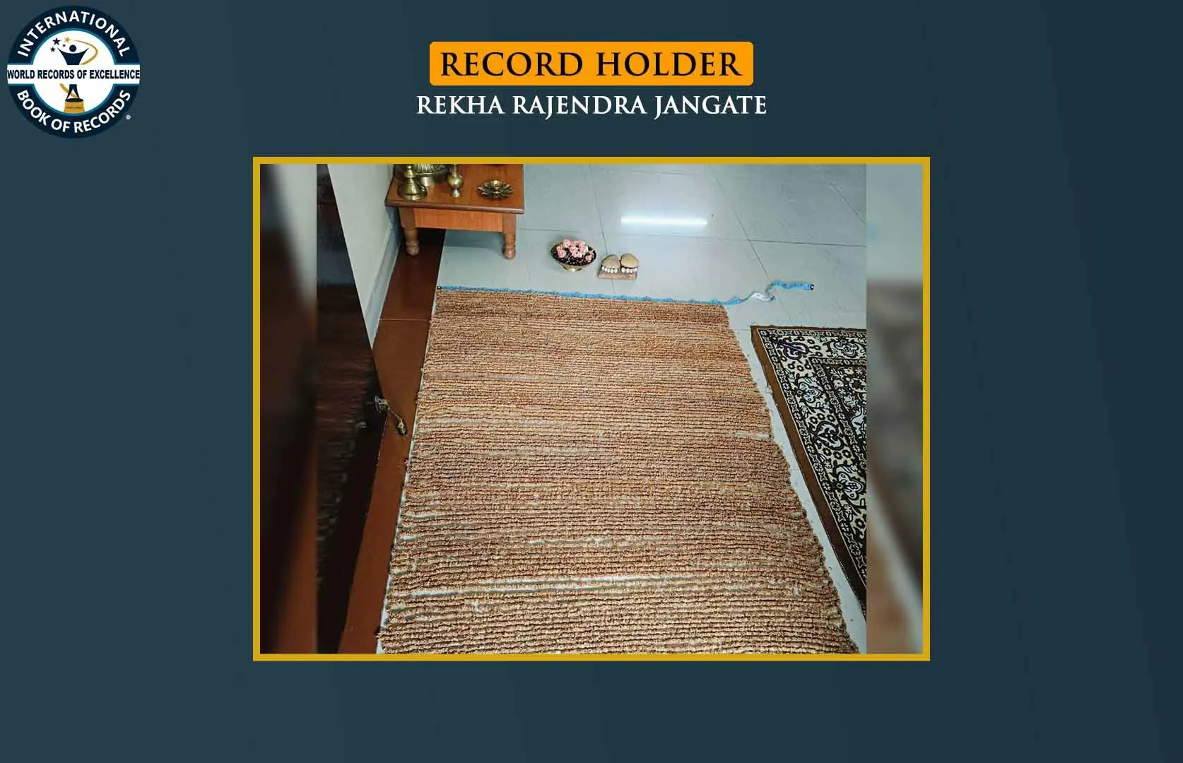 LONGEST GARLAND MADE WITH BAKUL FLOWER