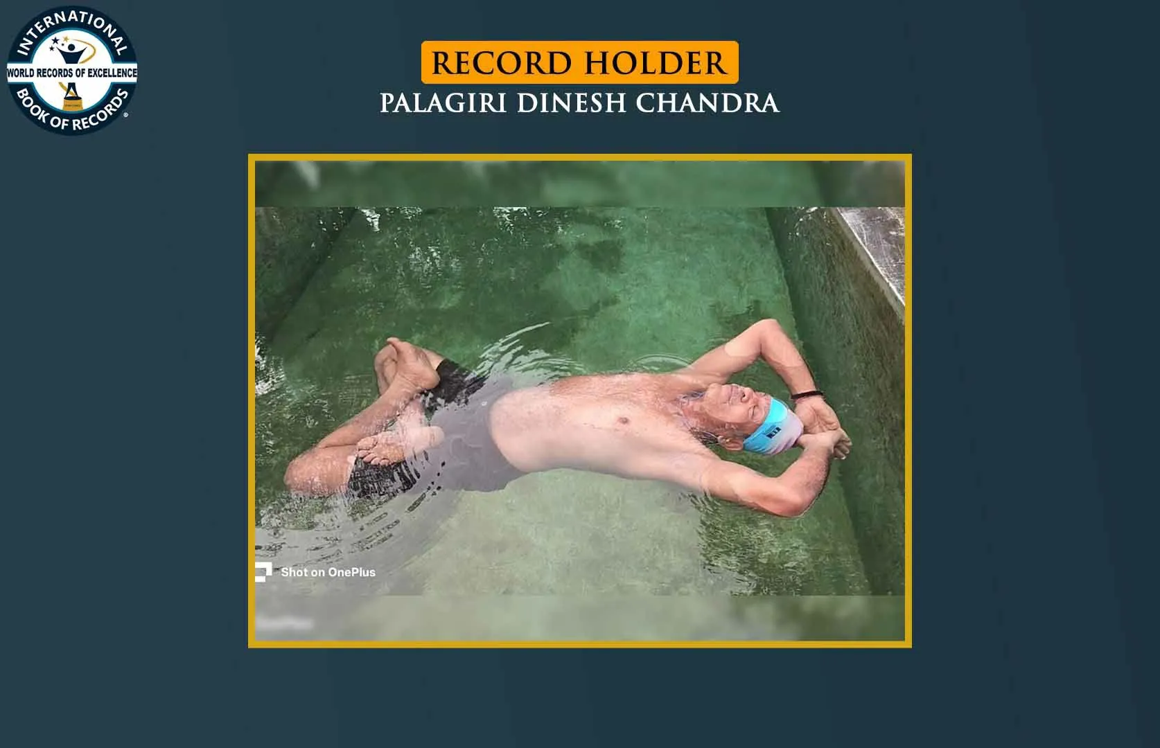 ELDEST TO FLOAT ON WATER FOR LONGEST TIME IN A PADMASANA POSE