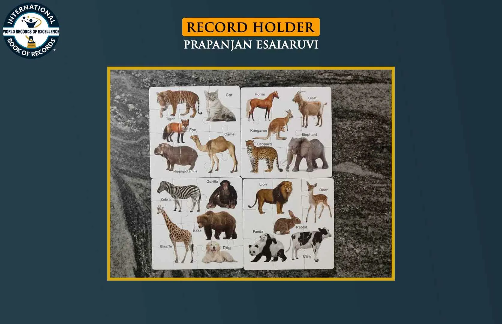 MAXIMUM 8-PIECE JIGSAW PUZZLES SOLVED BY A PRESCHOOLER