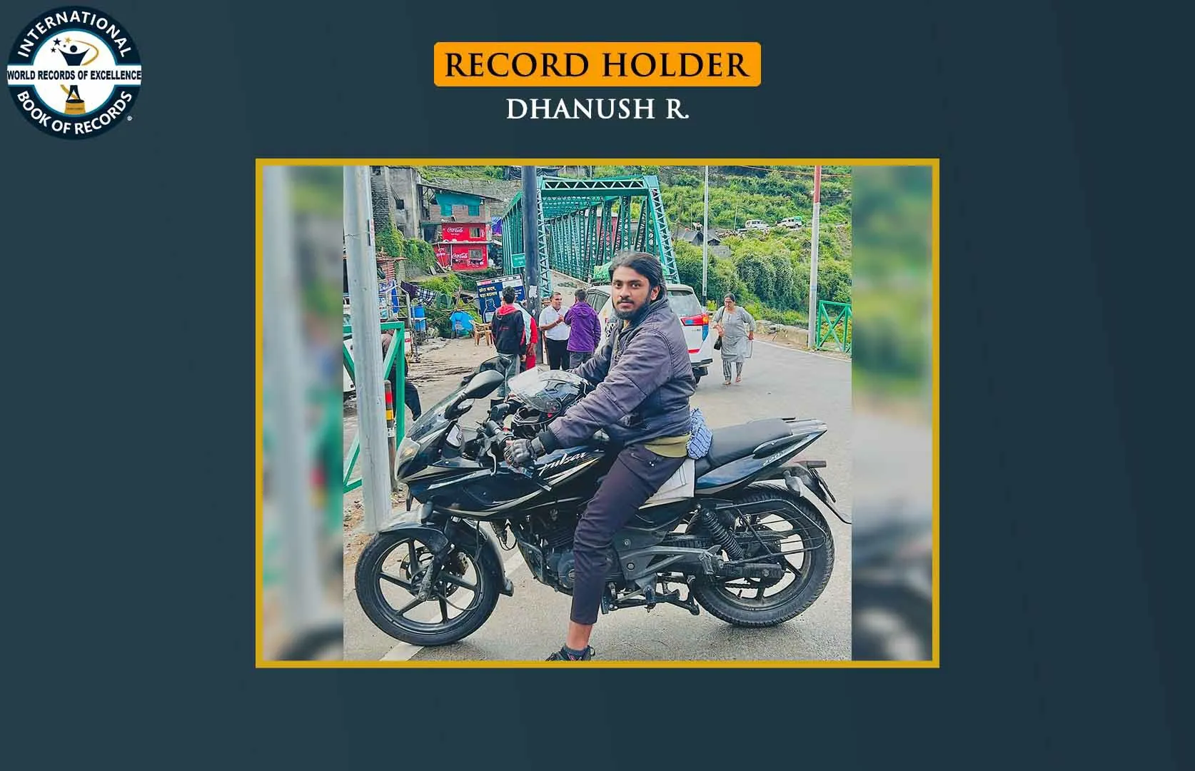 FASTEST TO COVER FOUR SACRED SITES OF UTTARAKHAND ON A 220CC MOTORCYCLE