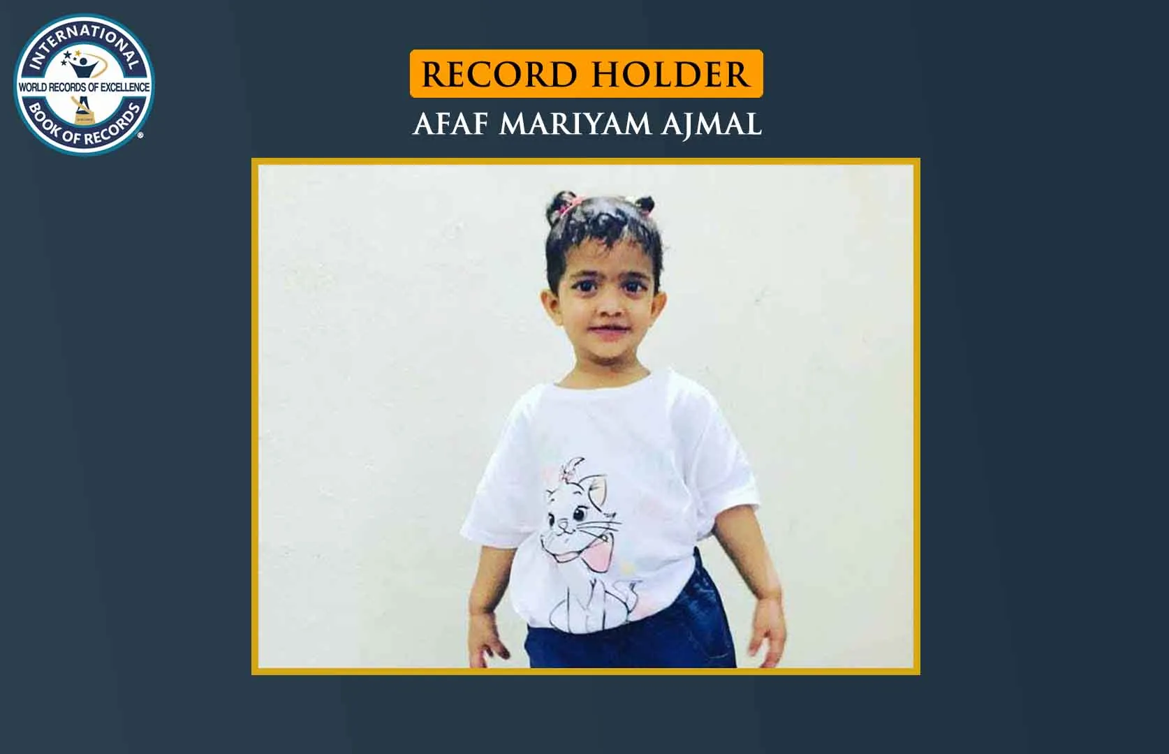 FASTEST TO RECITE DAYS OF THE WEEK BY A TODDLER