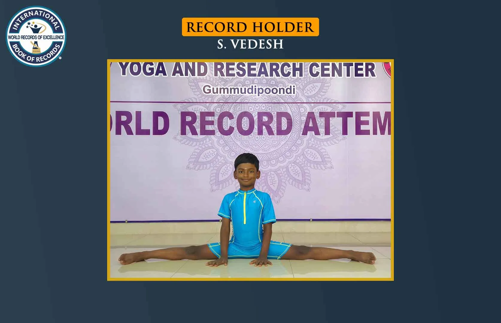 MOST LEG SPLITS PERFORMED IN ONE MINUTE (KID)