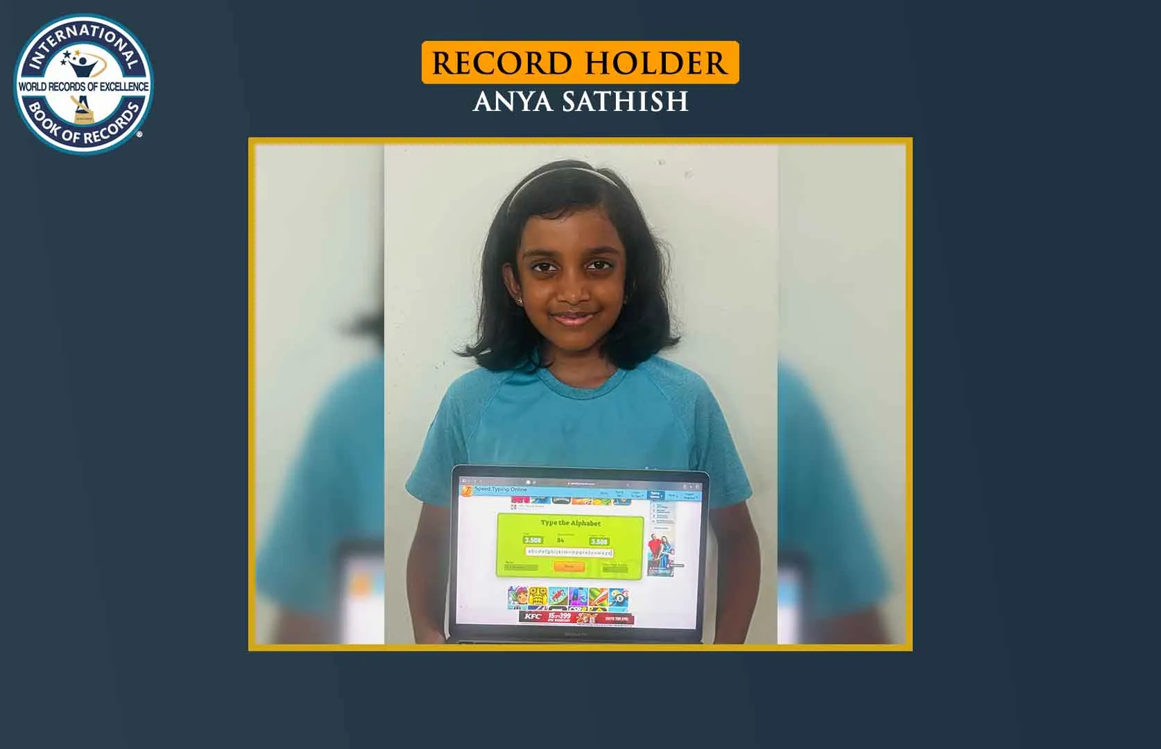 FASTEST ALPHABET TYPING A TO Z BY A KID