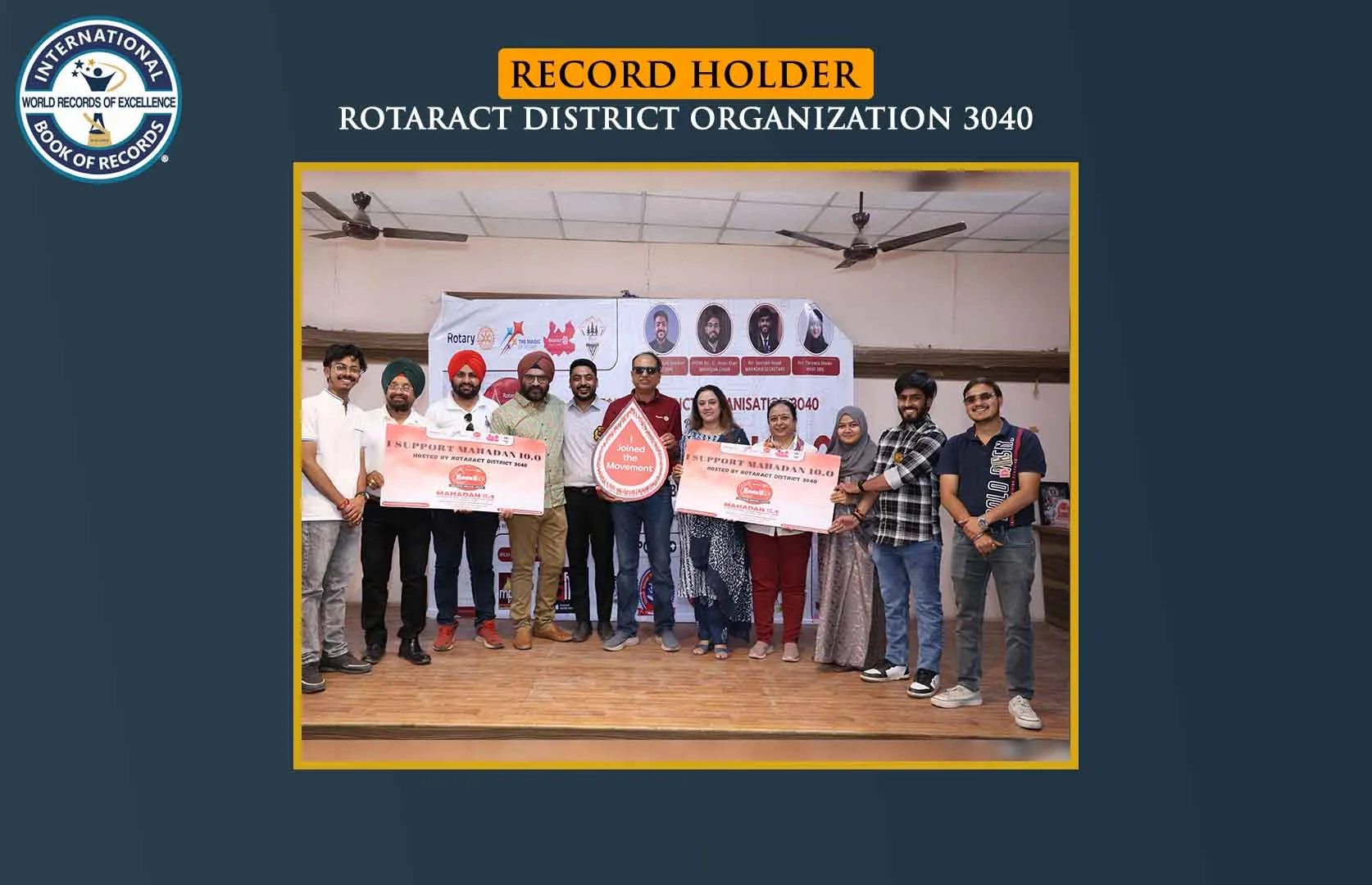 LARGEST BLOOD UNITS COLLECTED IN A WEEK FROM MULTIPLE VENUES (MASS)