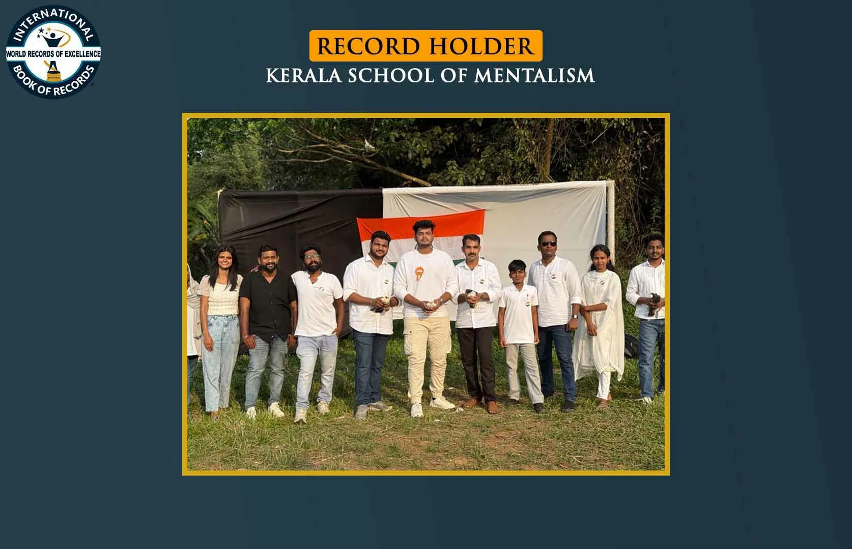 MOST PEOPLE PERFORMED MAGIC DOVE APPEARING ACT AS A TRIBUTE TO THE INDIAN ARMY (GROUP)