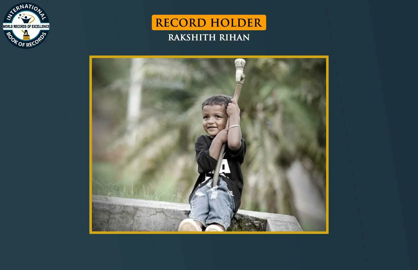 MOST TREE SAPLINGS PLANTED BY A TODDLER