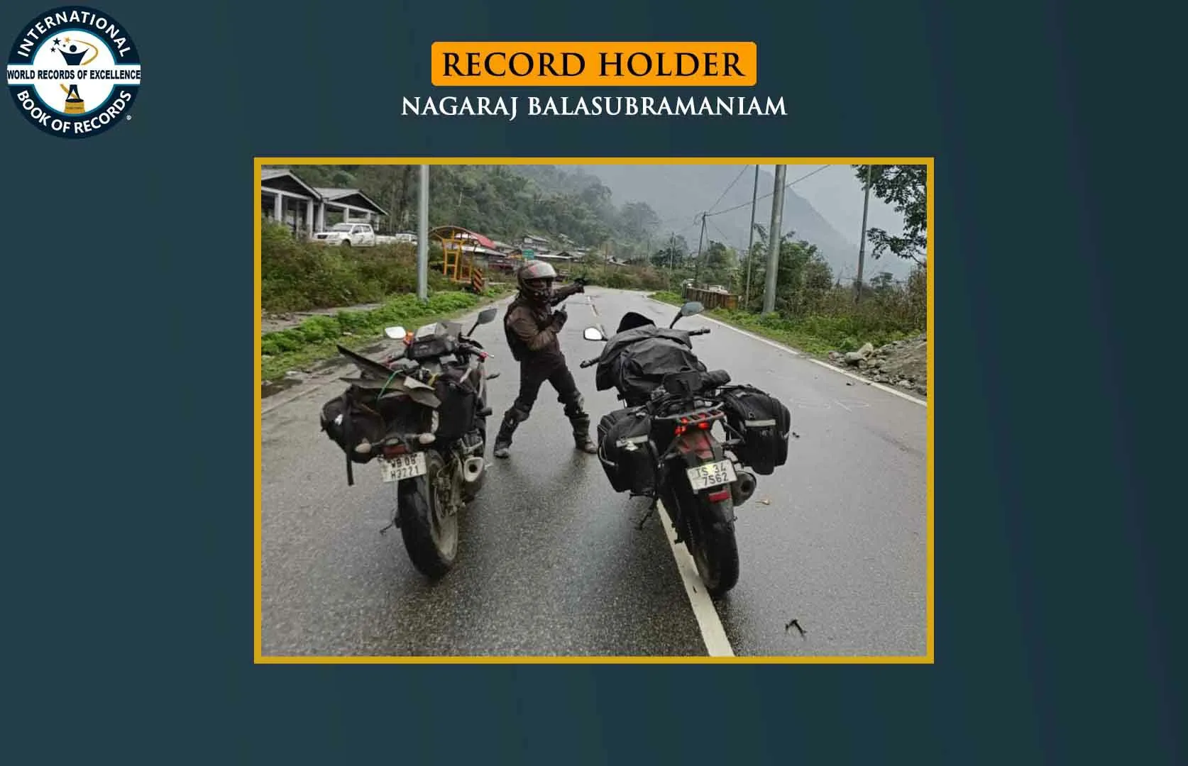 FASTEST TO TRAVEL FROM KOTESHWAR TO KAHO ON BIKES (DUO)