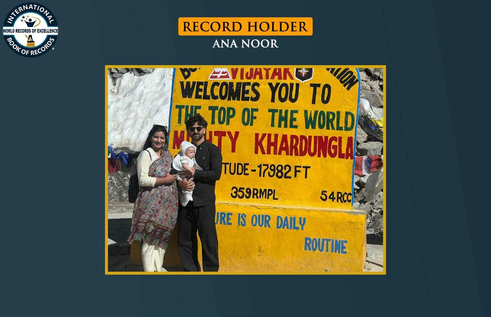 YOUNGEST TO REACH KHARDUNG LA