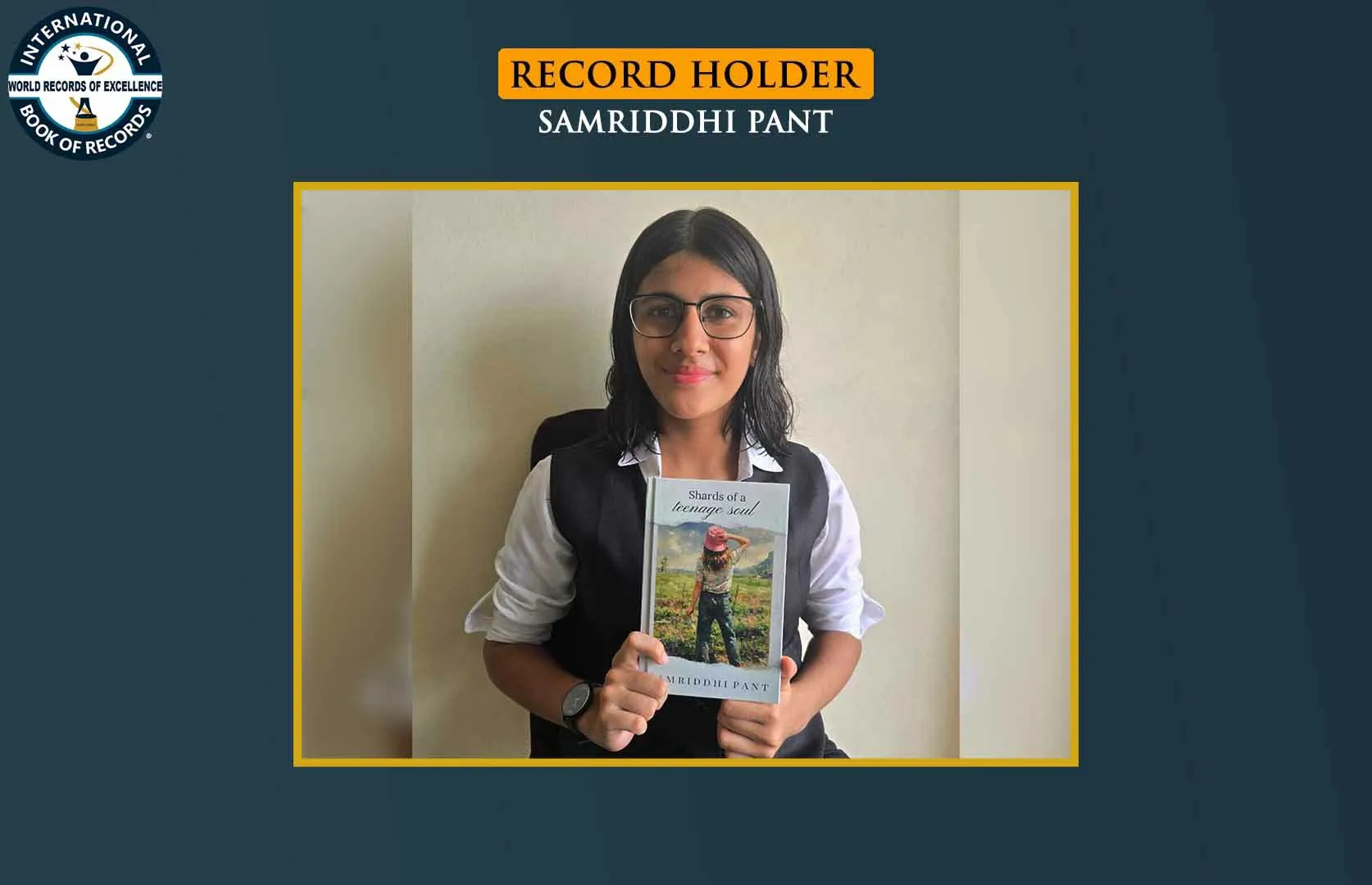 MAXIMUM ENGLISH POEMS WRITTEN IN A BOOK AND GOT PUBLISHED (TEENAGER)