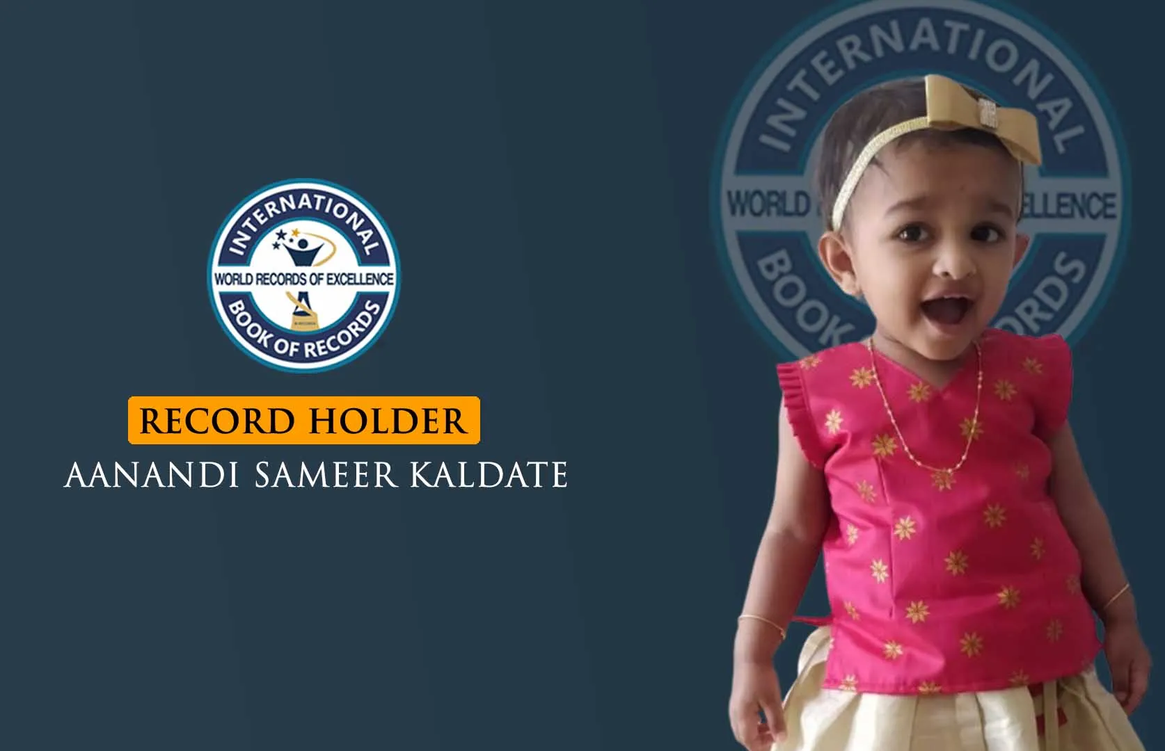 YOUNGEST TO RECITE MONTHS OF THE YEAR IN ENGLISH IN A SHORT TIME