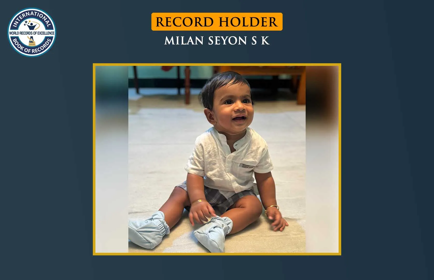 FASTEST TO CRAWL 10 METERS DISTANCE BY AN INFANT