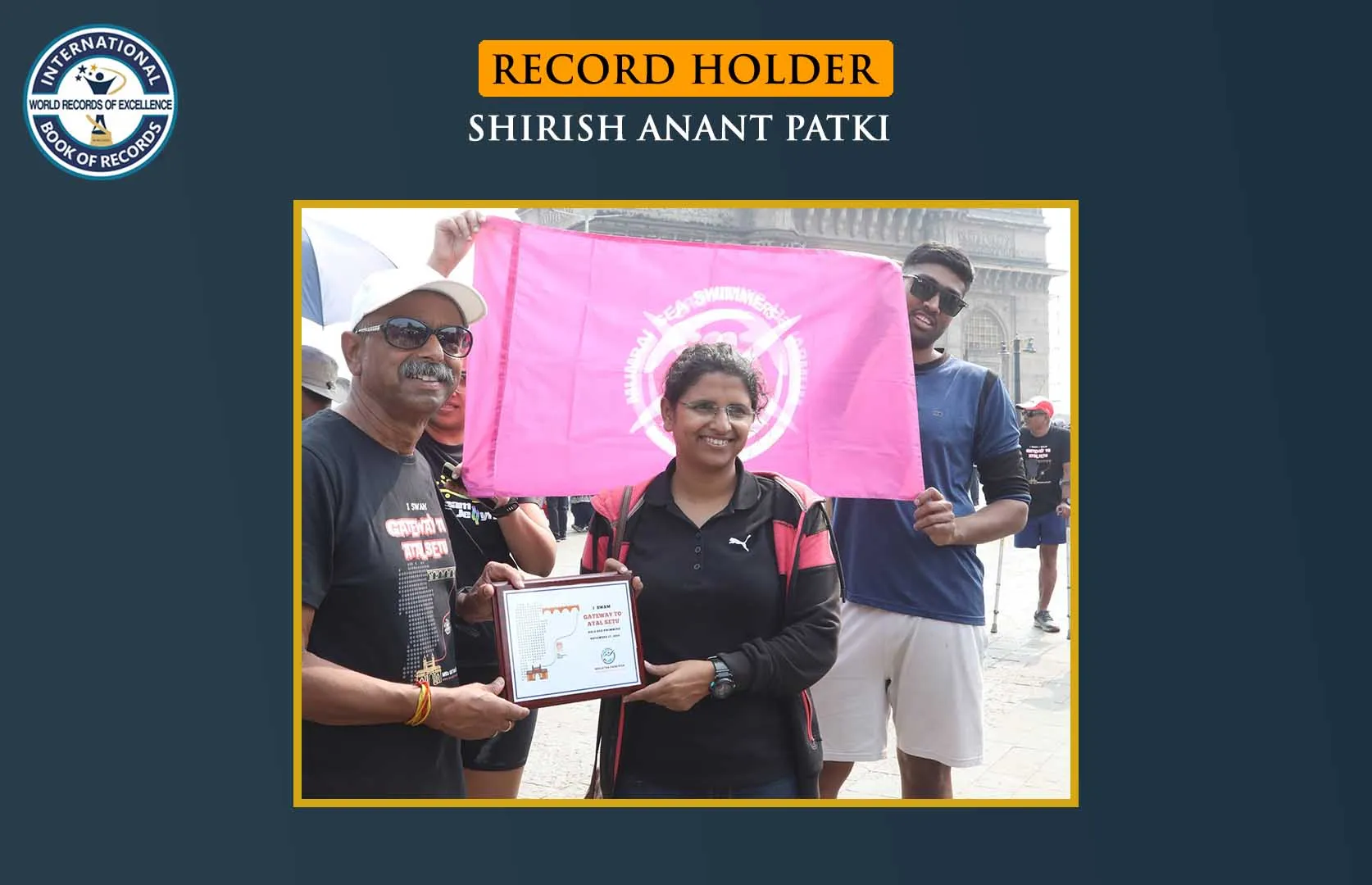 ELDEST TO COVER MAXIMUM DISTANCE BY SWIMMING