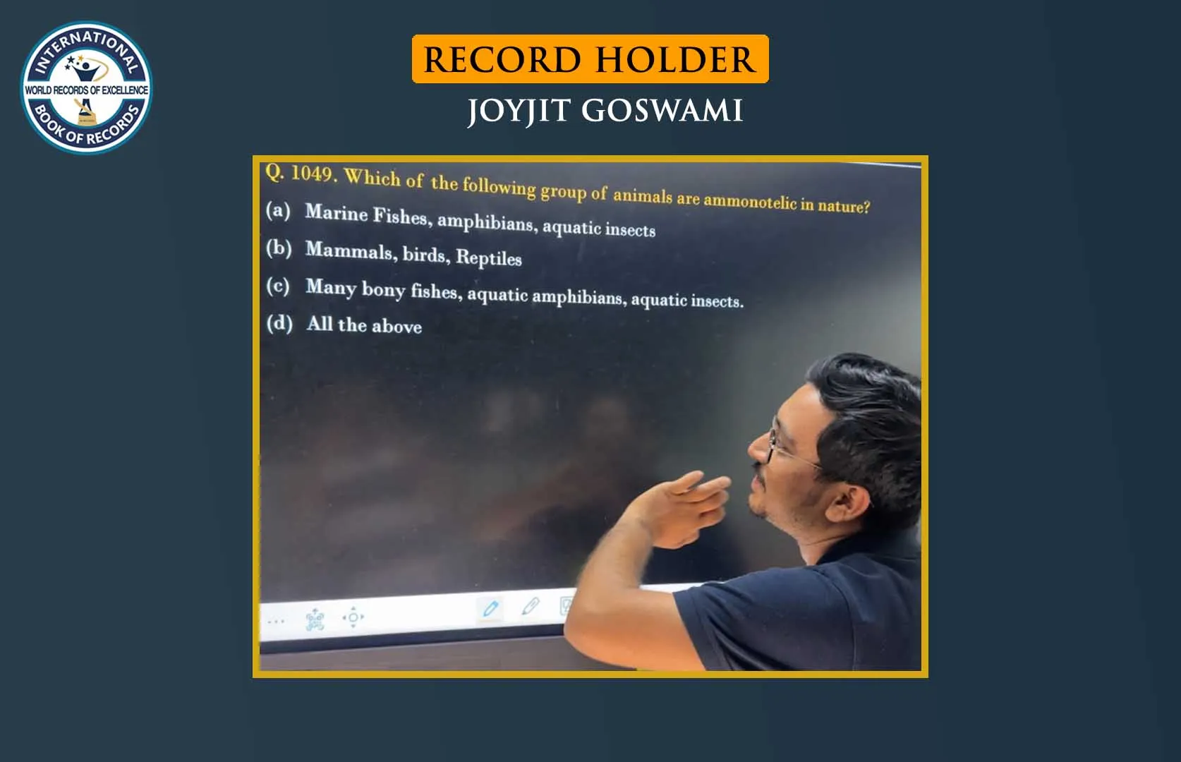 LONGEST ONLINE ZOOLOGY CLASS CONDUCTED ON YOUTUBE