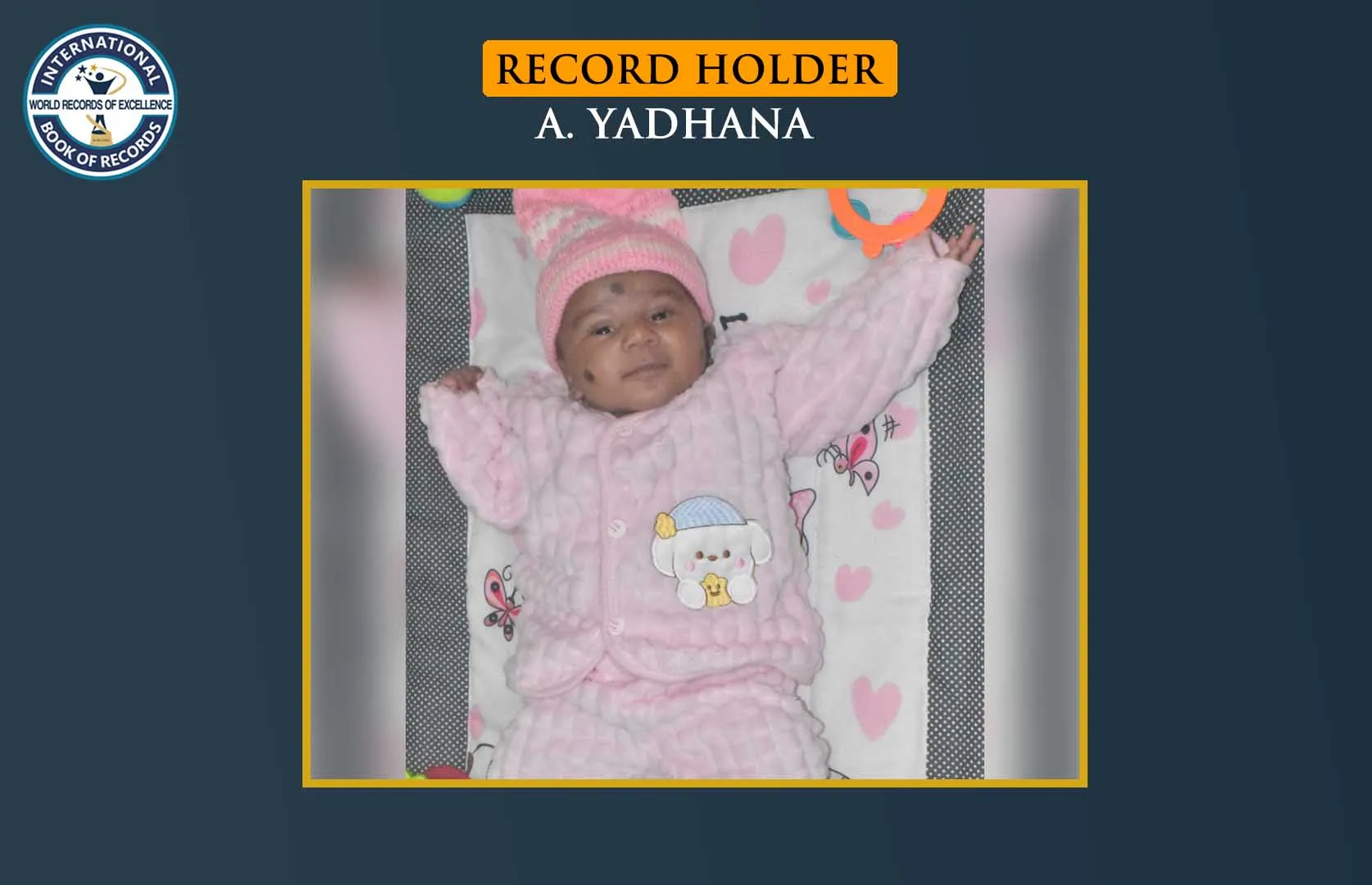 LONGEST TIME TO HOLD RATTLE BY AN INFANT