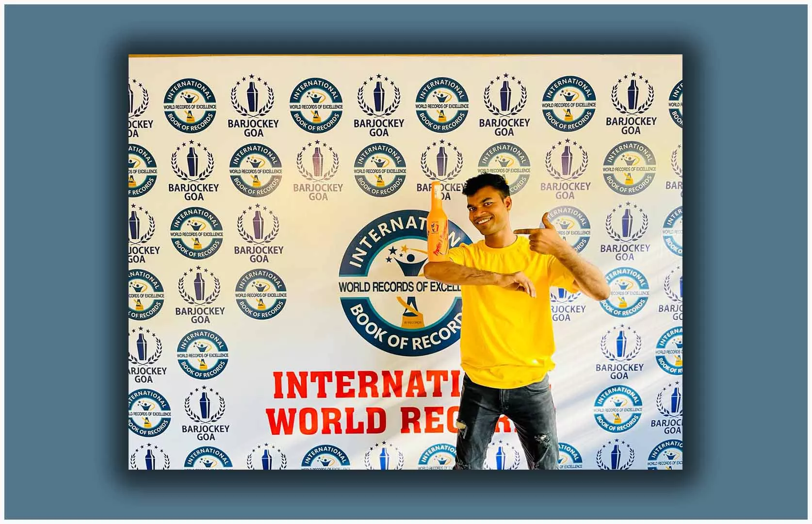 MAXIMUM NUMBER OF FLAIR BARTENDING PERFORMED USING THREE MOVES IN ONE MINUTE