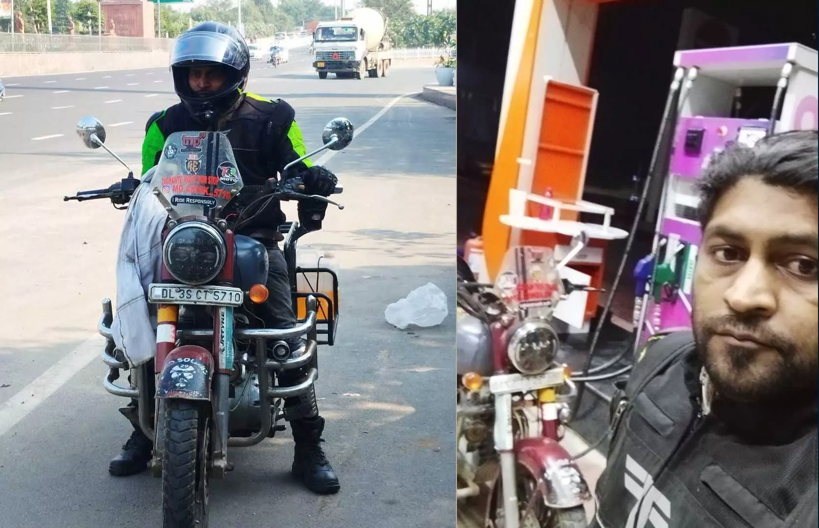 MAXIMUM DISTANCE COVERED ON A ROUND JOURNEY FROM DELHI TO BIHAR ON MOTORCYCLE IN 24 HOURS