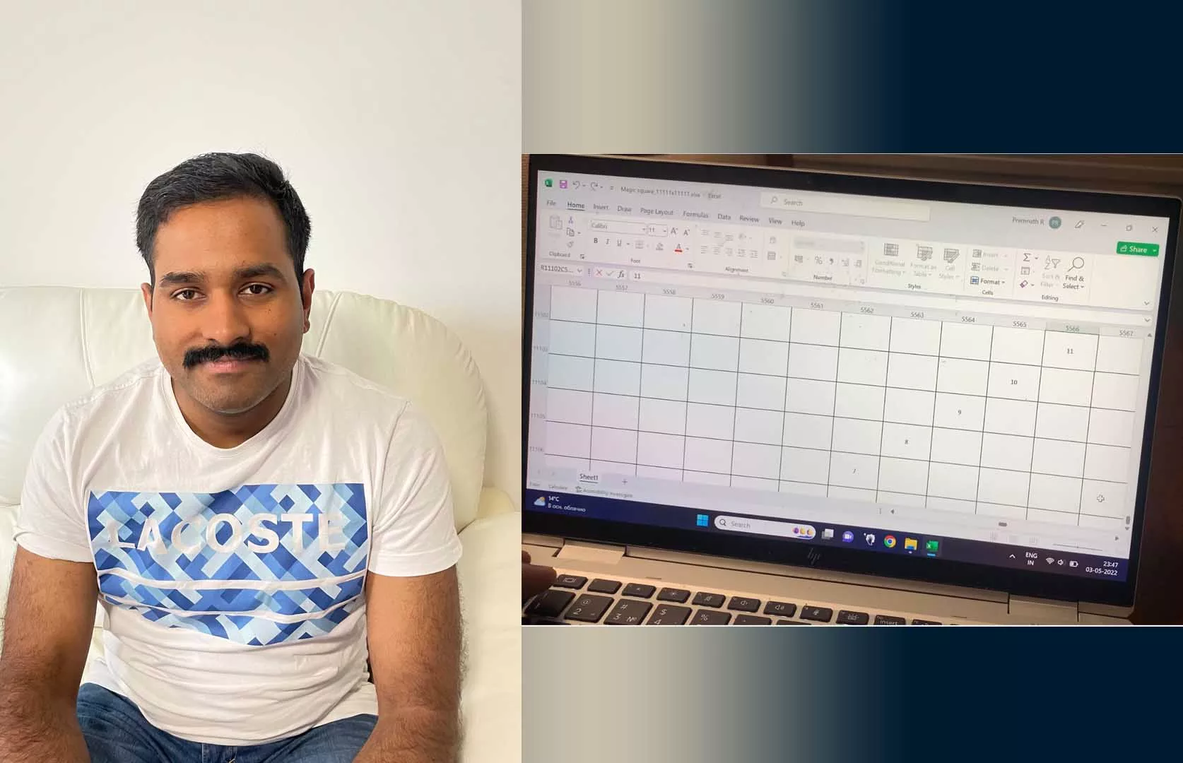 LARGEST MAGIC SQUARE MADE IN MS EXCEL