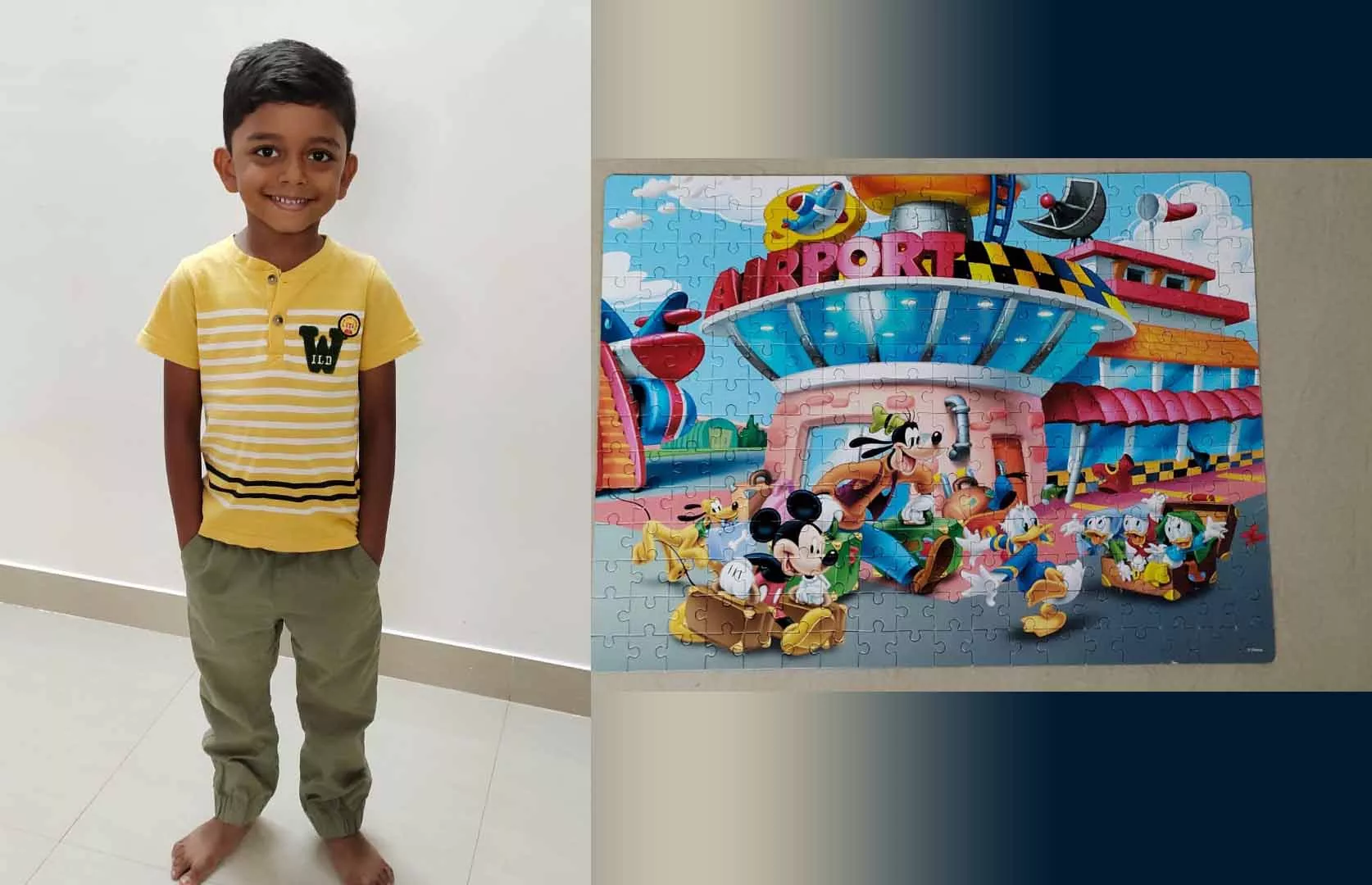 FASTEST TO SOLVE 250 PIECES JIGSAW PUZZLE BY A KID