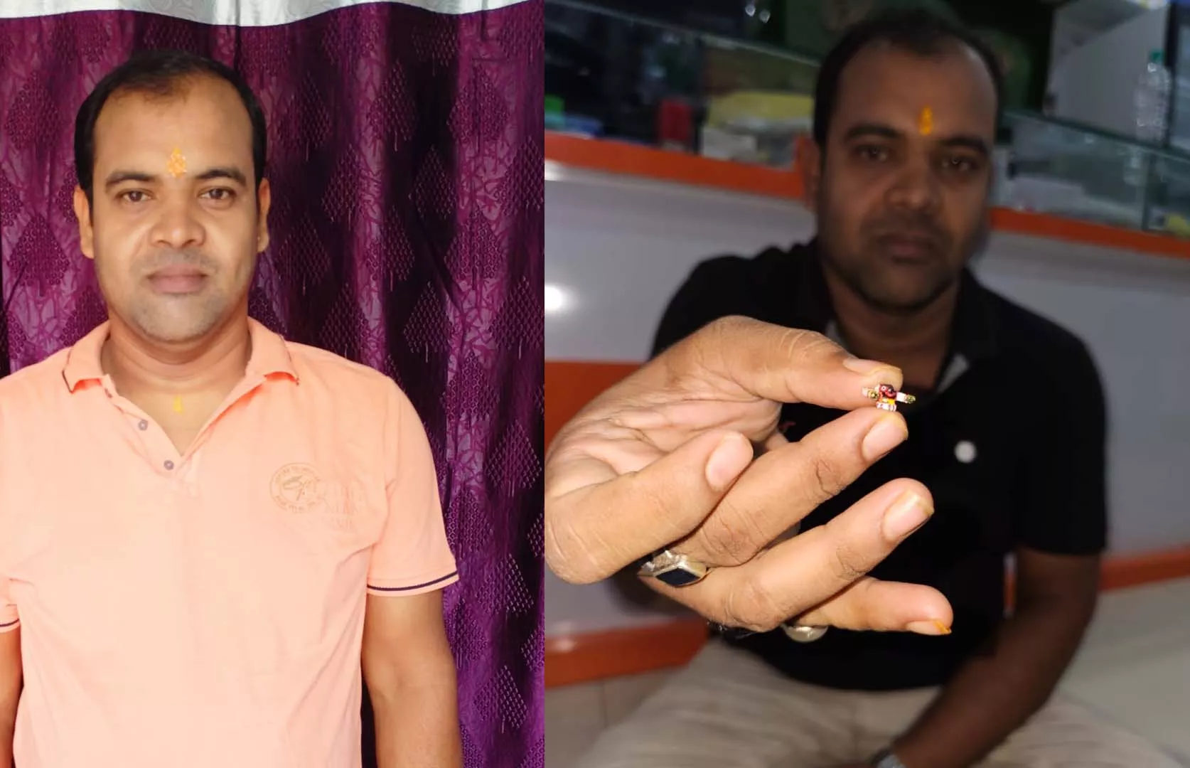 SMALLEST WOODEN CARVED  IDOL OF LORD JAGANNATH MADE BY AN INDIVIDUAL