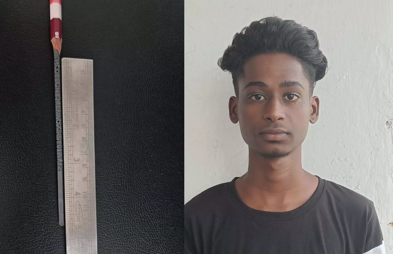 YOUNGEST TO CARVE ALL ALPHABETS ON A  SINGLE PENCIL LEAD