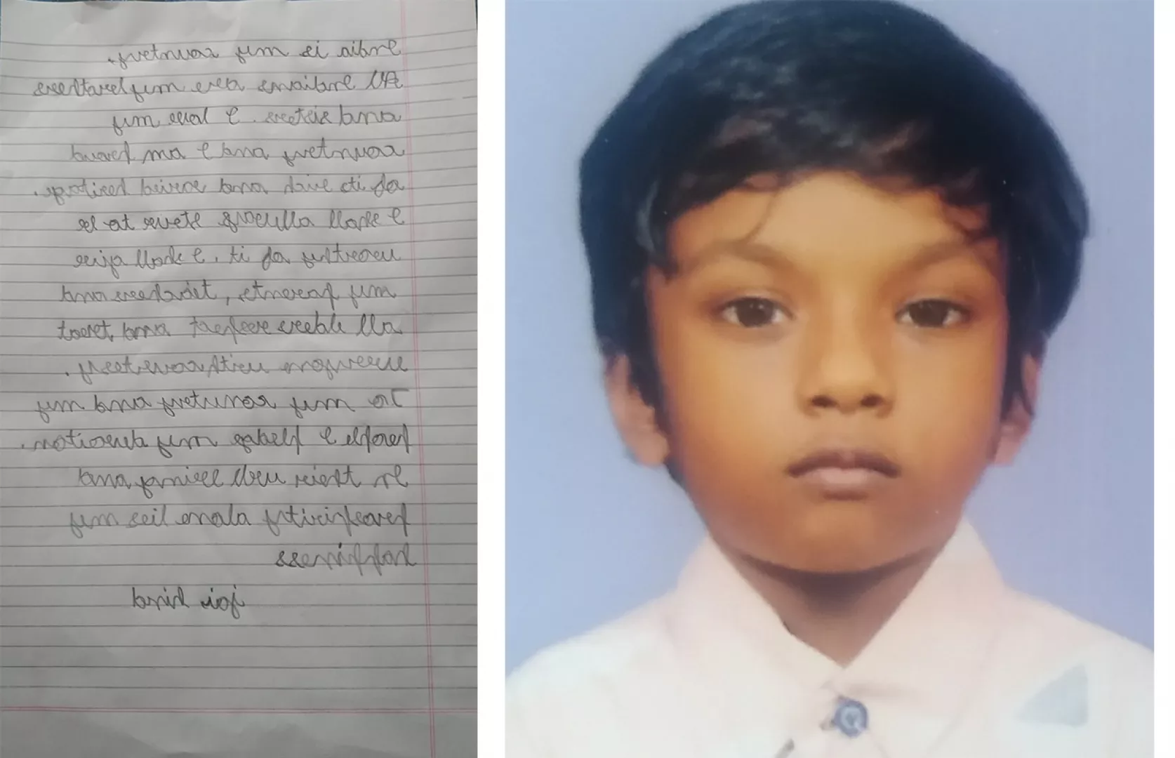 YOUNGEST TO WRITE INDIAN PLEDGE IN CURSIVE MIRROR WRITING