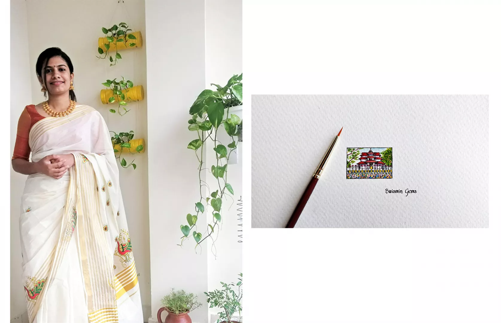 SMALLEST PAINTING OF THRISSUR POORAM