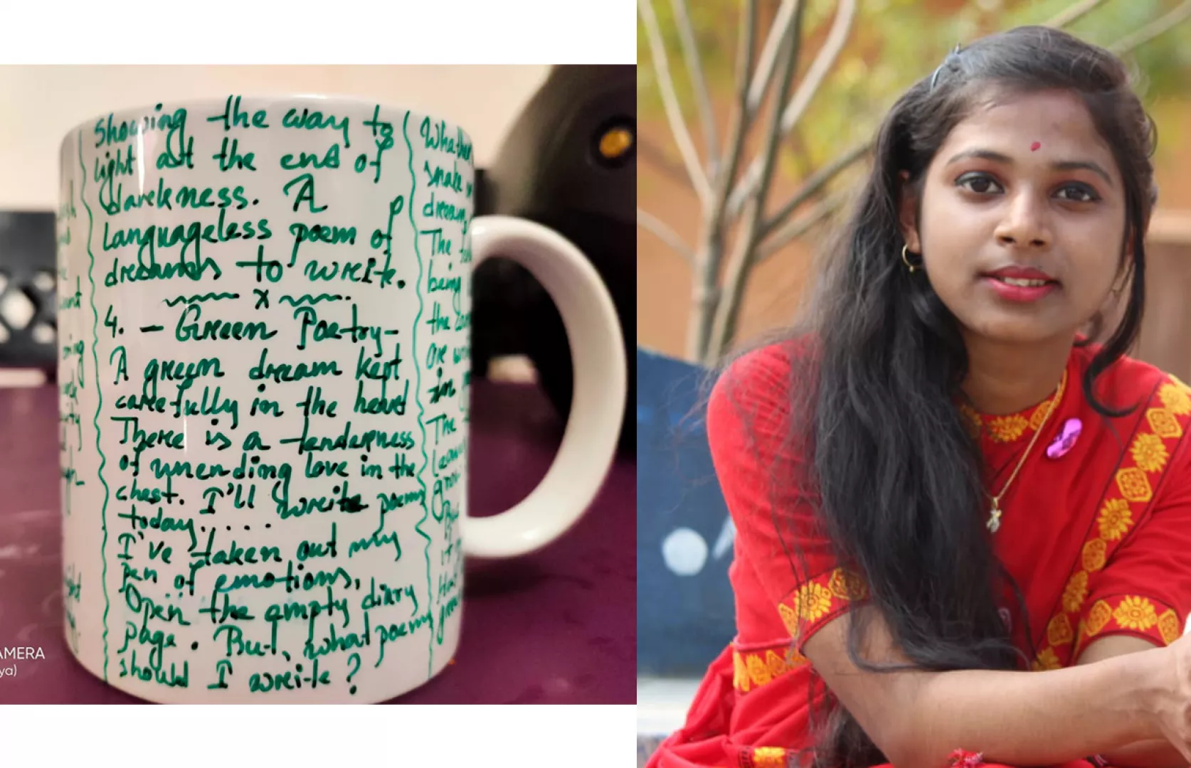 MAXIMUM SELF COMPOSED POEMS WRITTEN ON A CUP (TEENAGER)