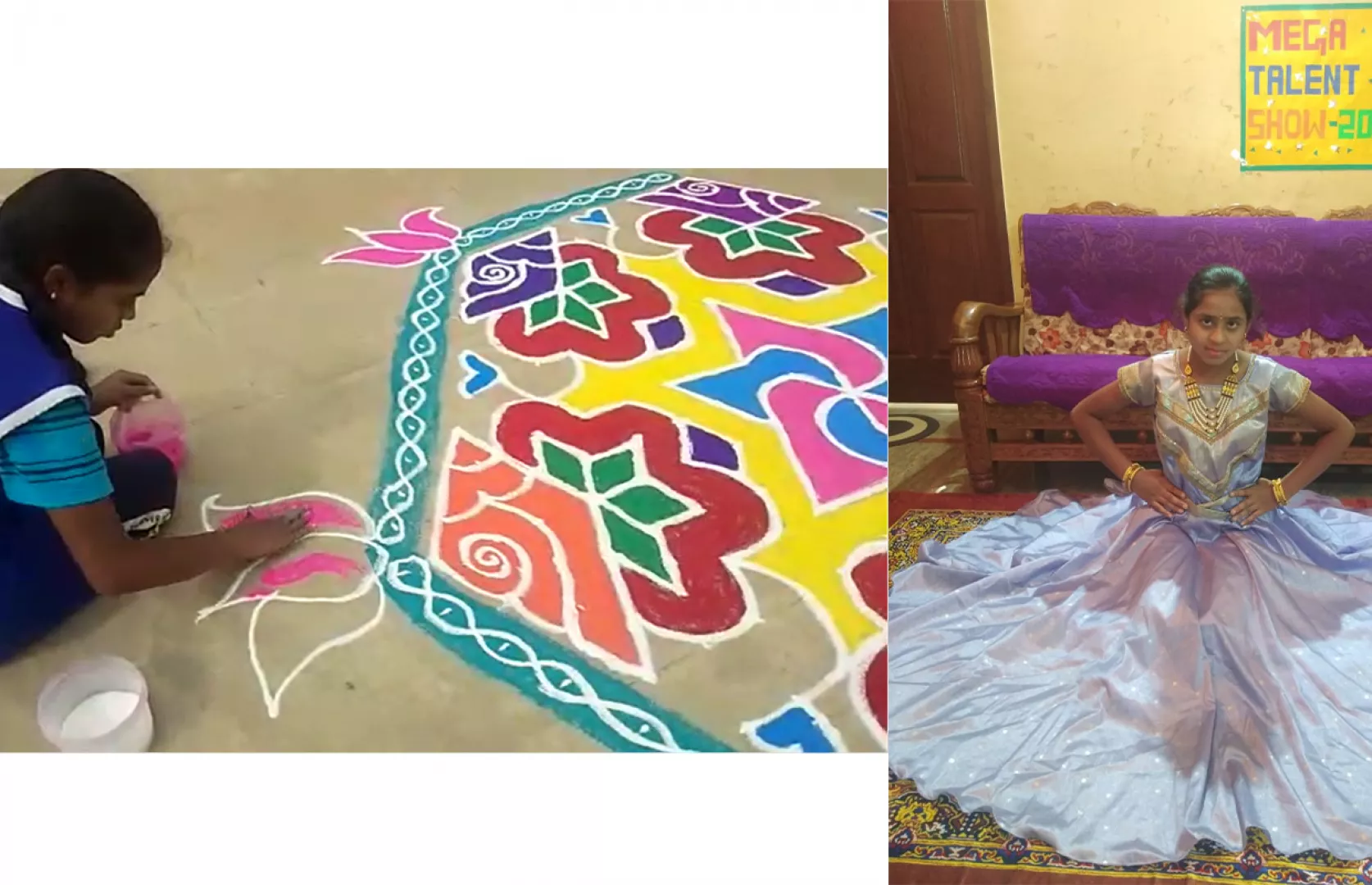 YOUNGEST GIRL TO MAKE A LARGEST RANGOLI