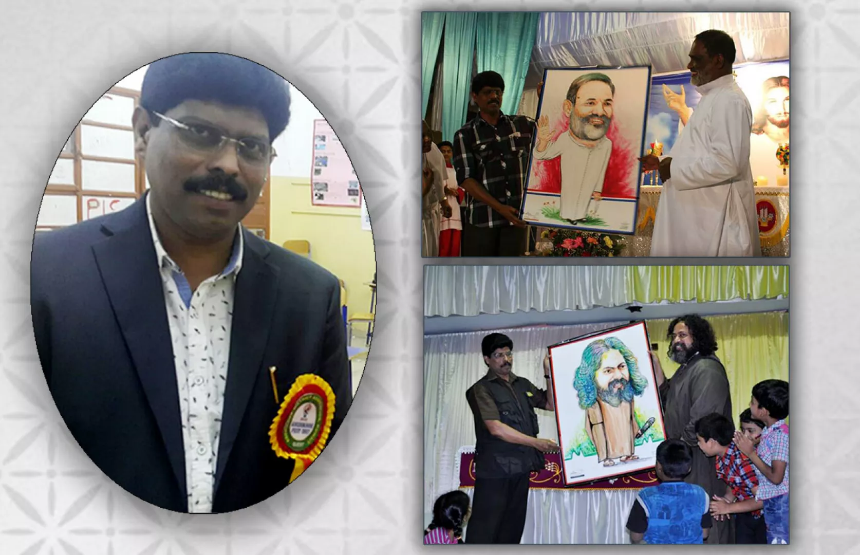 MOST CARICATURES OF FAMOUS PERSONALITIES MADE AND PRESENTED TO THEM