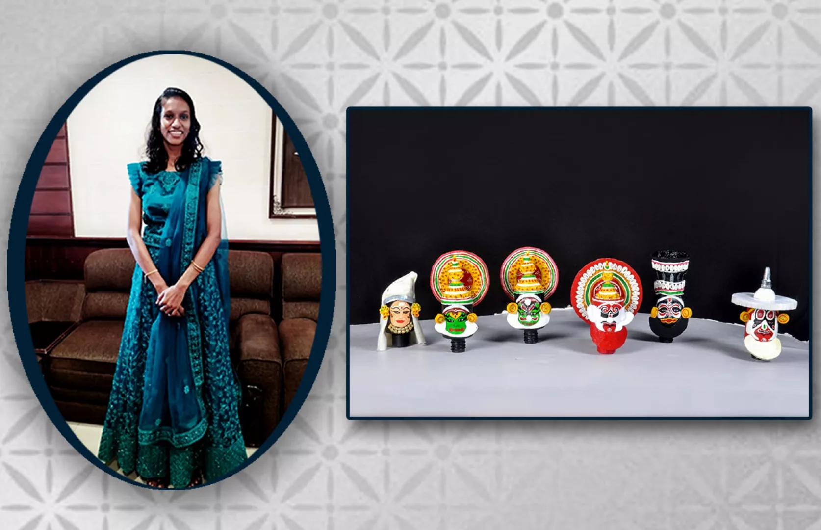 MAXIMUM MINIATURE KADHAKALI DANCE FACES PAINTED ON NAILPOLISH BOTTLES