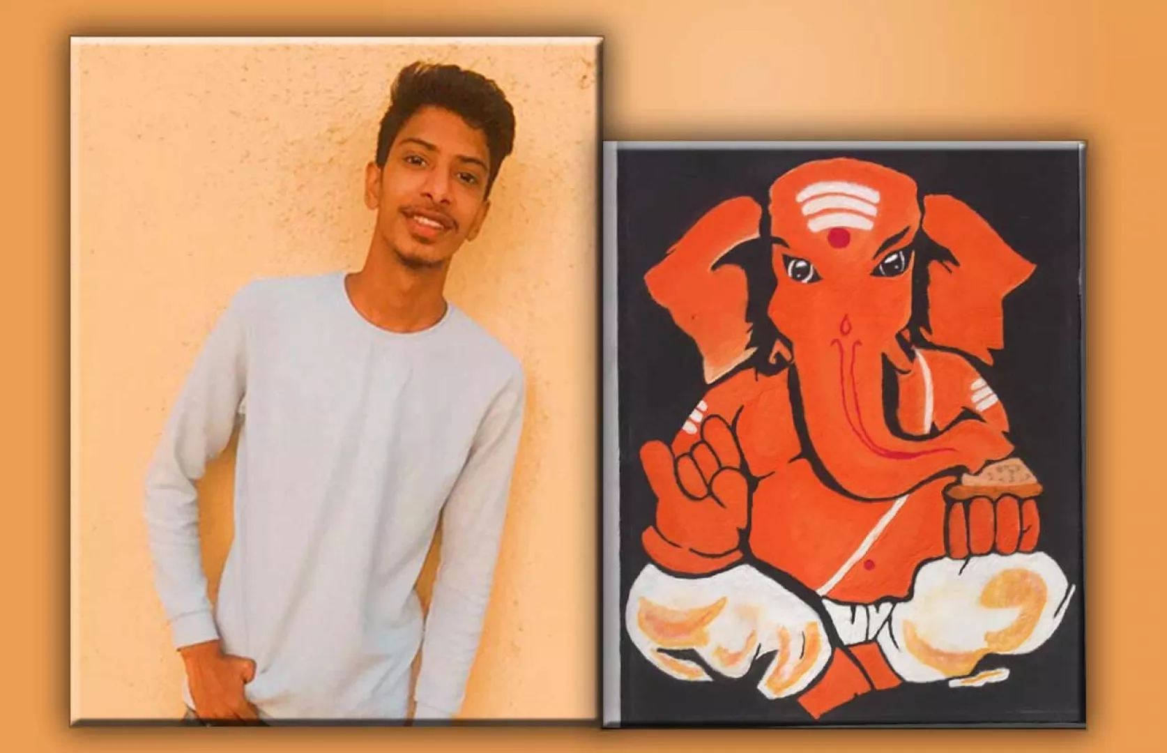 YOUNGEST TO MAKE LARGEST RANGOLI OF LORD GANPATI