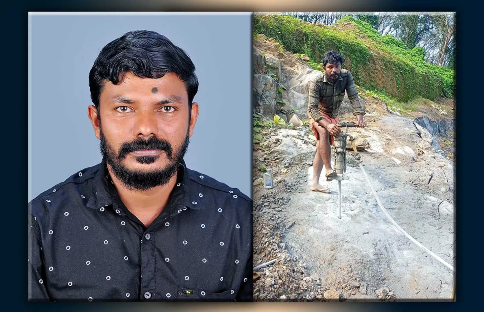 MAXIMUM HOLES DRILLED ONE FEET DEEPER WITH AIR COMPRESSOR AND JACK HAMMER