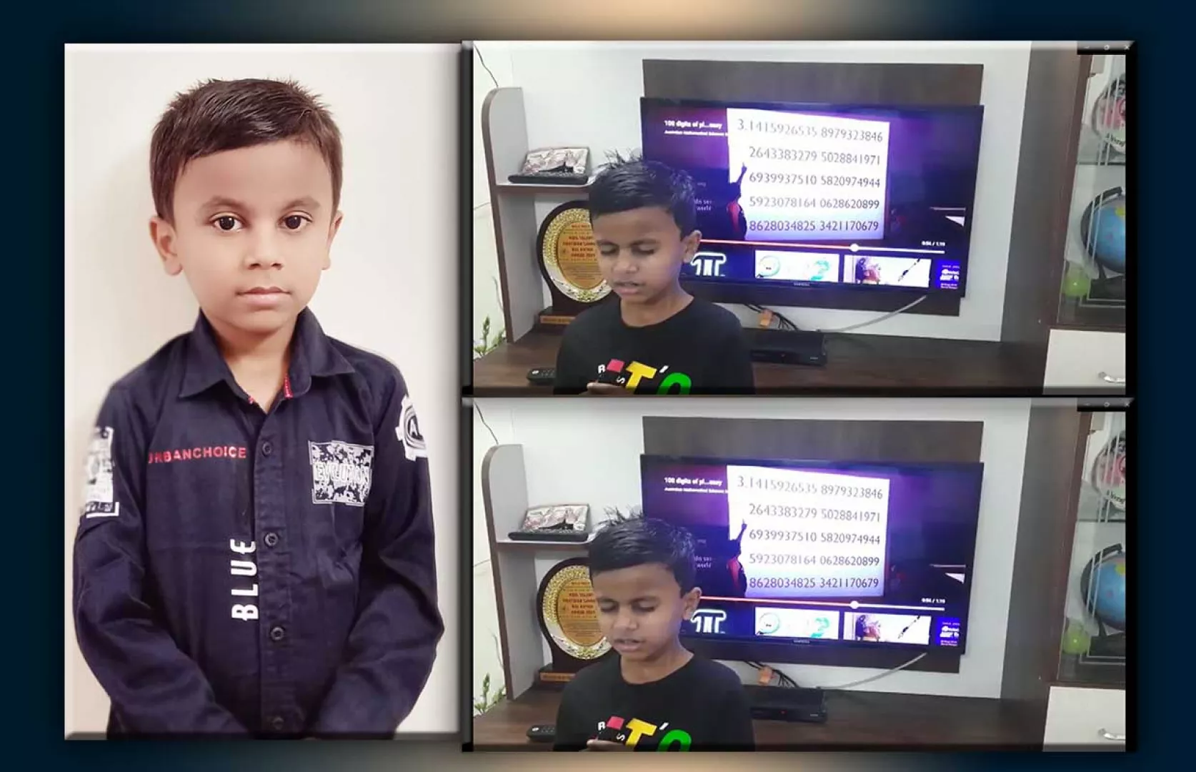 RECITATION OF VALUE OF PI UPTO 100 DIGITS JUST IN 35 SECONDS