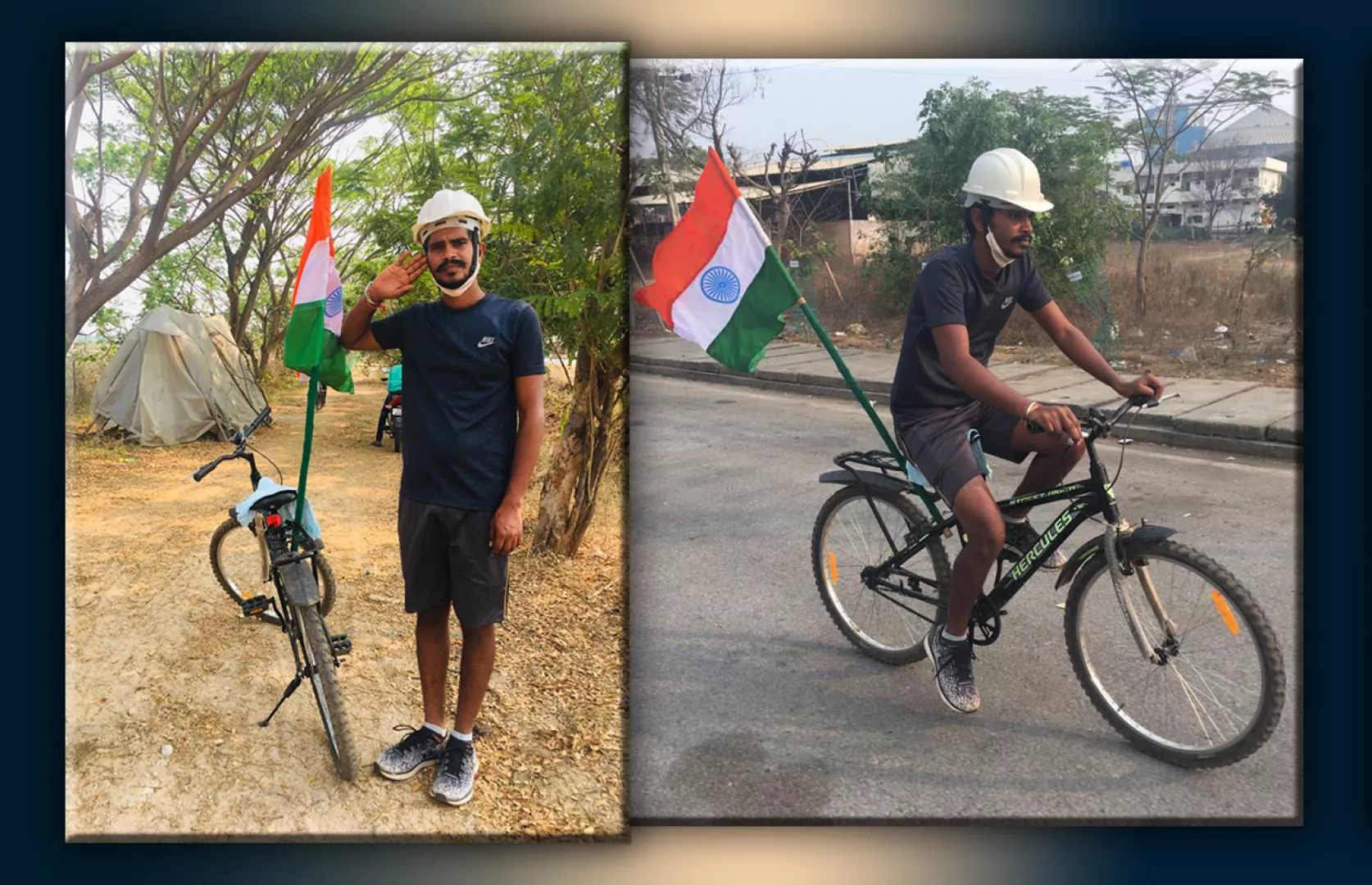 FASTEST 100 KM CYCLING CARRYING INDIAN FLAG BY AN INDIVIDUAL