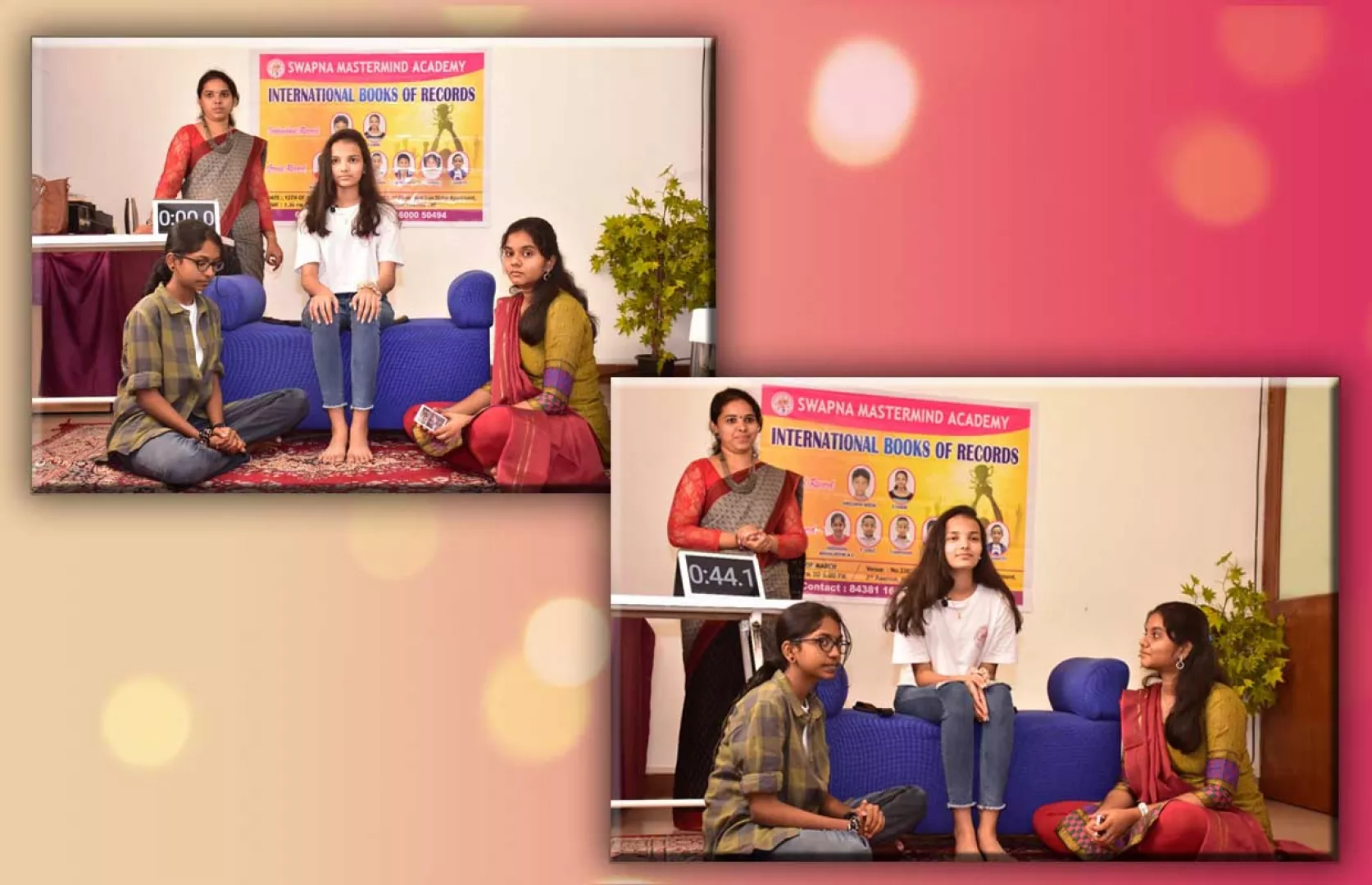 MAXIMUM PLAYING CARDS IDENTIFIED BLINDFOLDED BY TOUCHING THROUGH FEET  IN ONE MINUTE